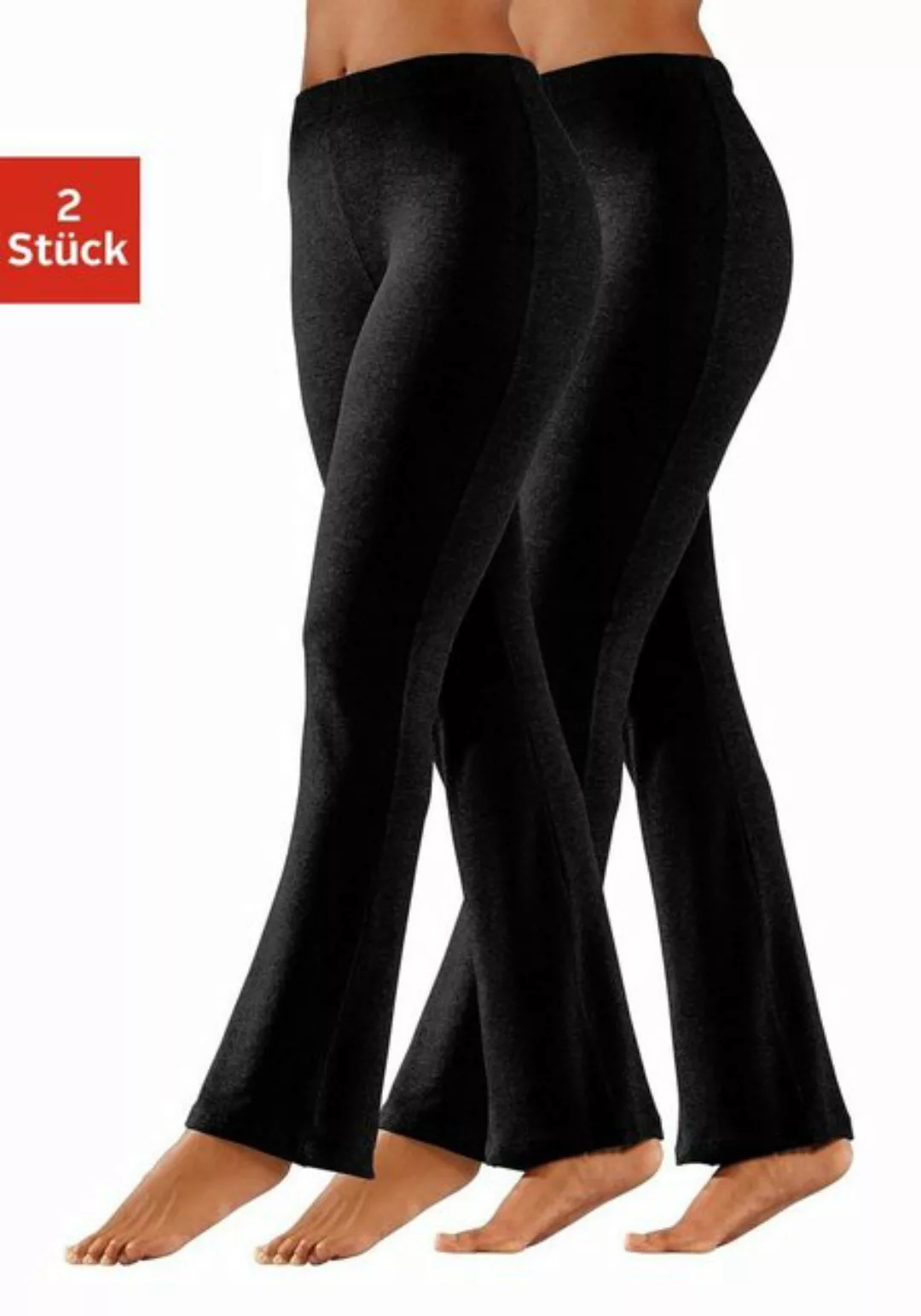 vivance active Jazzpants (2er-Pack) mit leicht ausgestelltem Bein, Loungewe günstig online kaufen