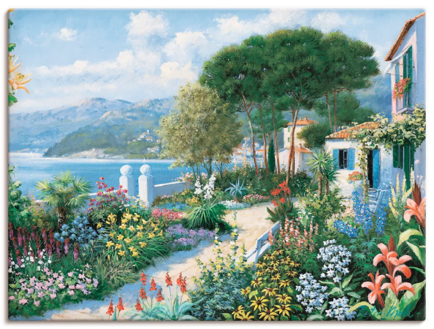 Artland Wandbild »Verstecktes Paradies«, Garten, (1 St.), als Leinwandbild, günstig online kaufen