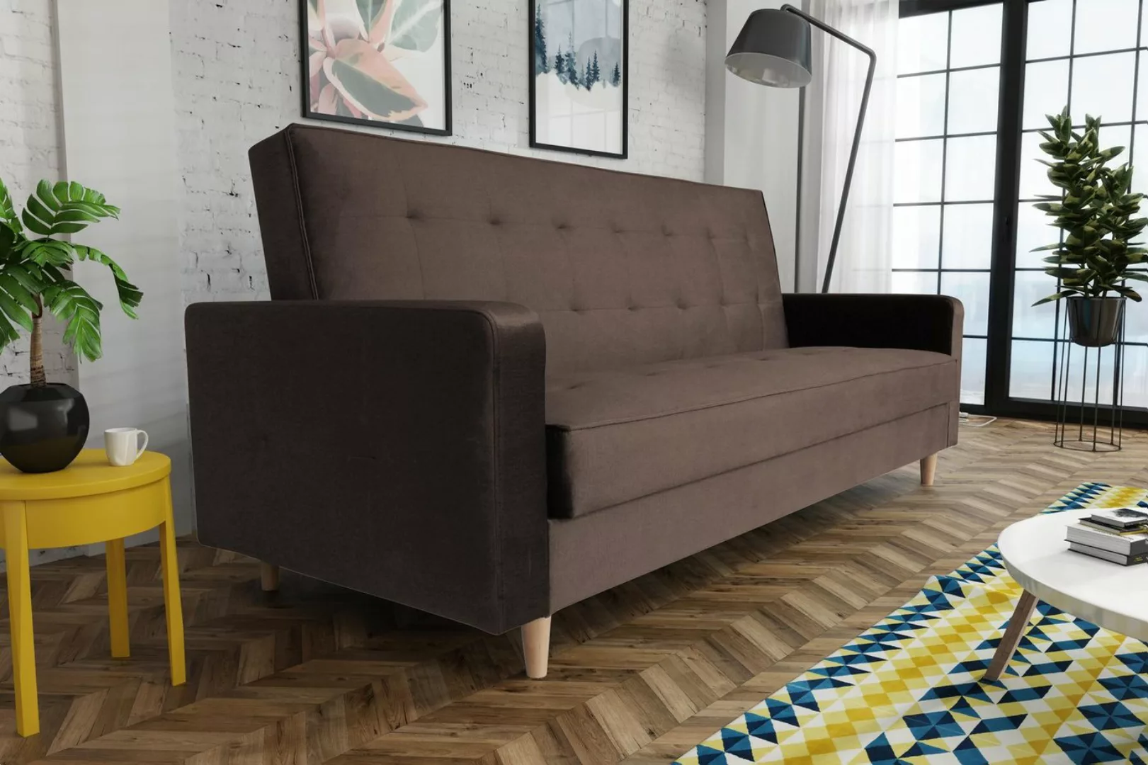 Beautysofa Schlafsofa Bamako, Sofa mit Schlaffunktion und Bettkasten, Polst günstig online kaufen