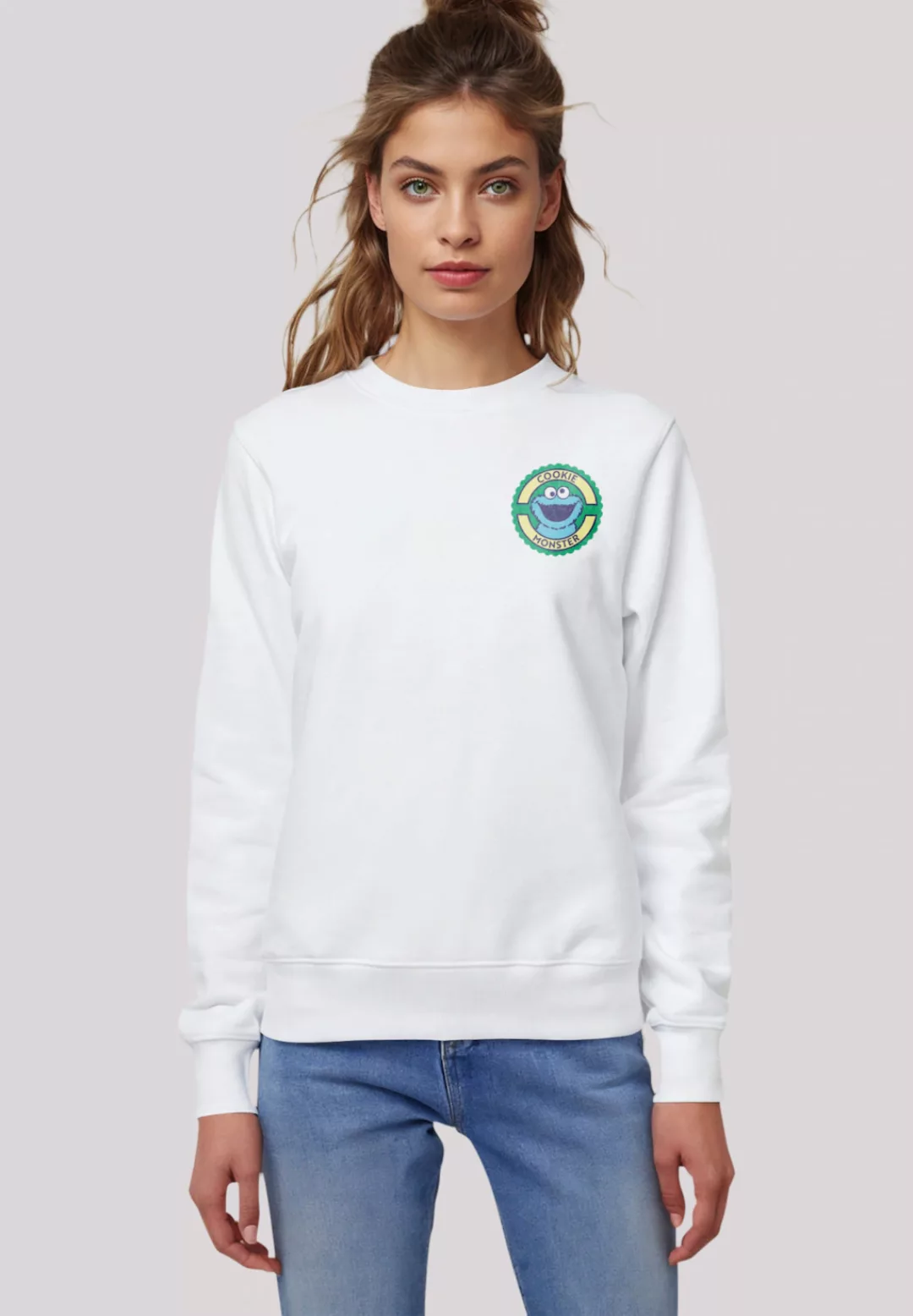 F4NT4STIC Sweatshirt "Sesamstraße Cookie Monster Sticker", Premium Qualität günstig online kaufen