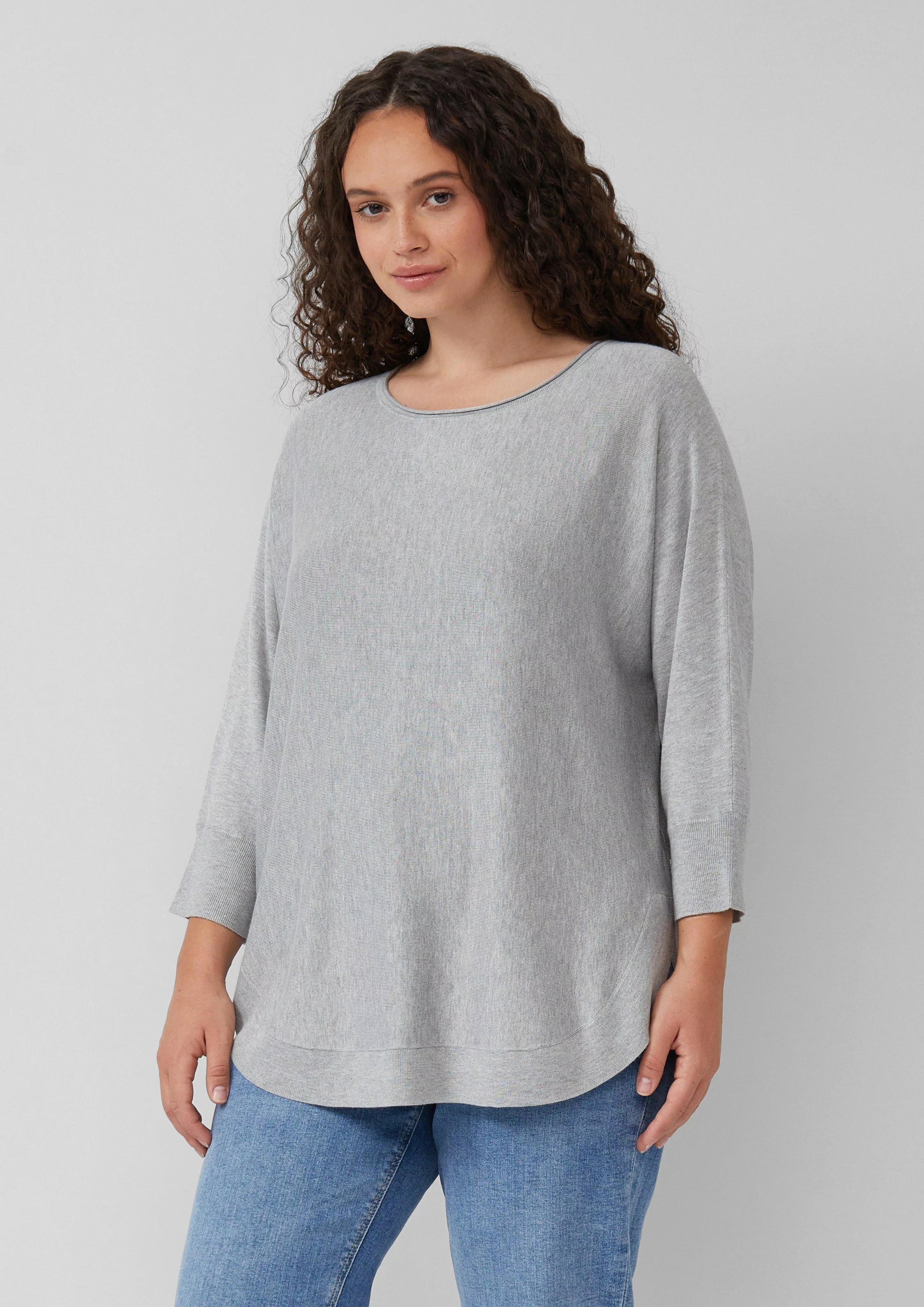 QS Strickpullover Strickpullover mit Fledermausarm günstig online kaufen