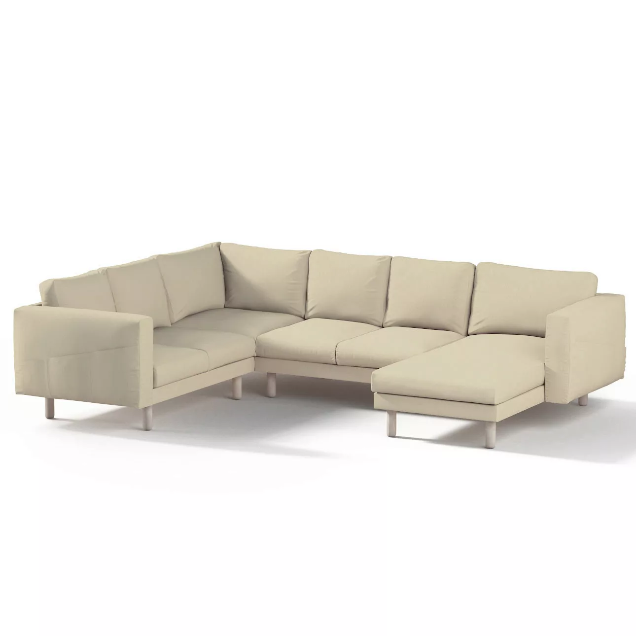 Bezug für Norsborg 5-Sitzer Ecksofa mit Recamiere, vanille, Norsborg Bezug günstig online kaufen