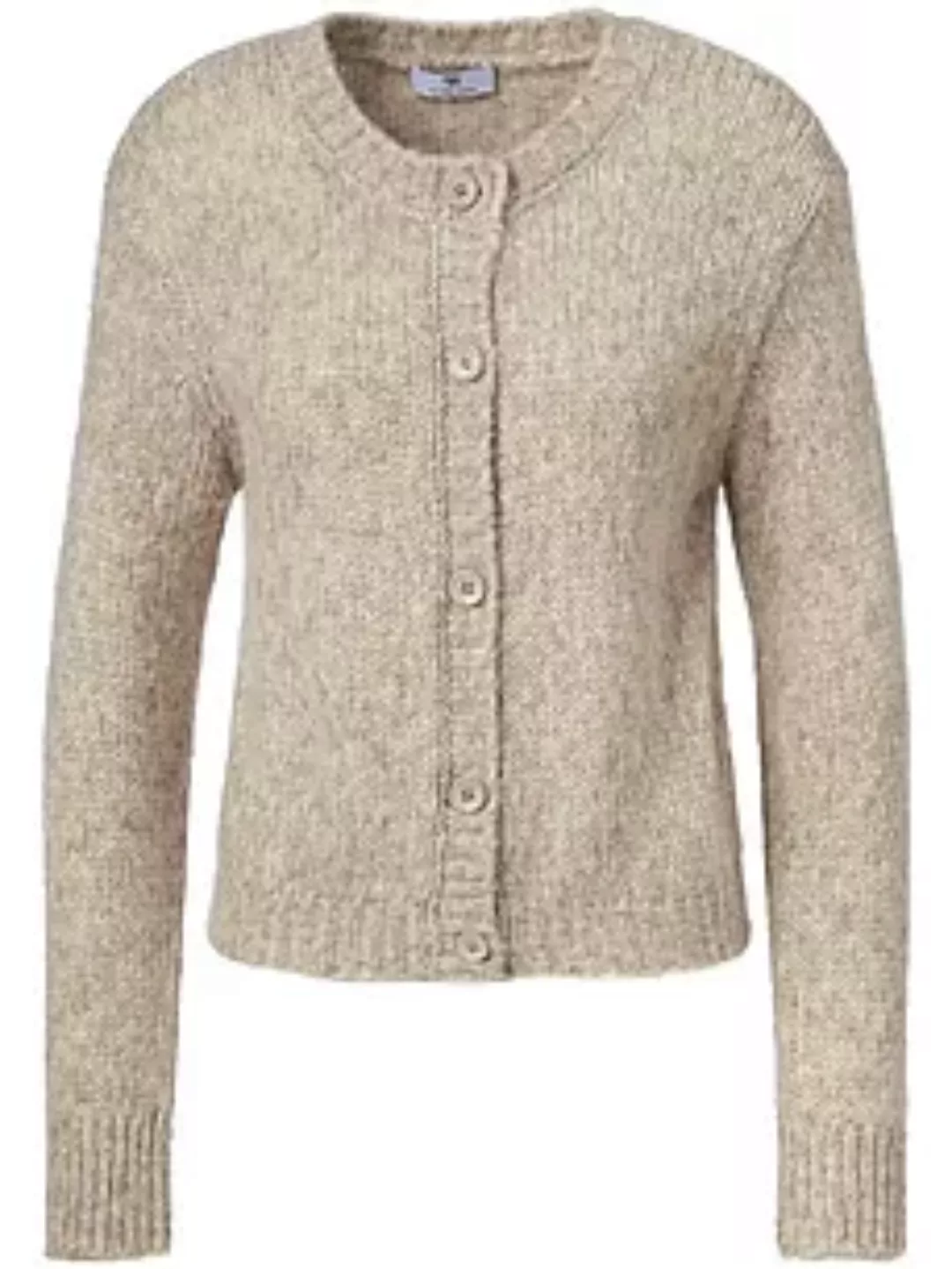 Strickjacke überschnittener Schulter Peter Hahn beige günstig online kaufen