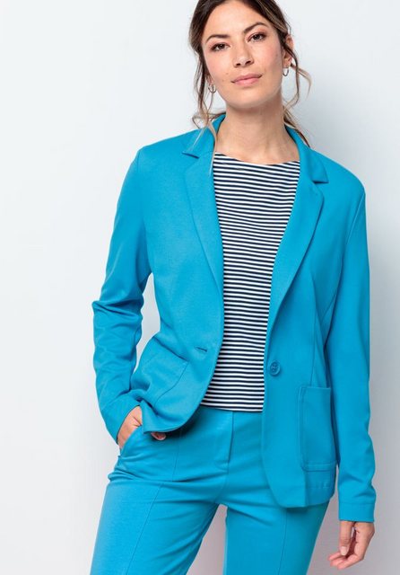 bianca Longblazer – Lässiger Blazer mit Reverskragen und aufgesetzten Tasch günstig online kaufen