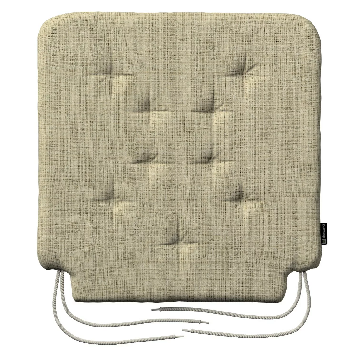 Stuhlkissen Christoph mit Bindeschnur, beige-creme, 42 x 41 x 3,5 cm, Livin günstig online kaufen