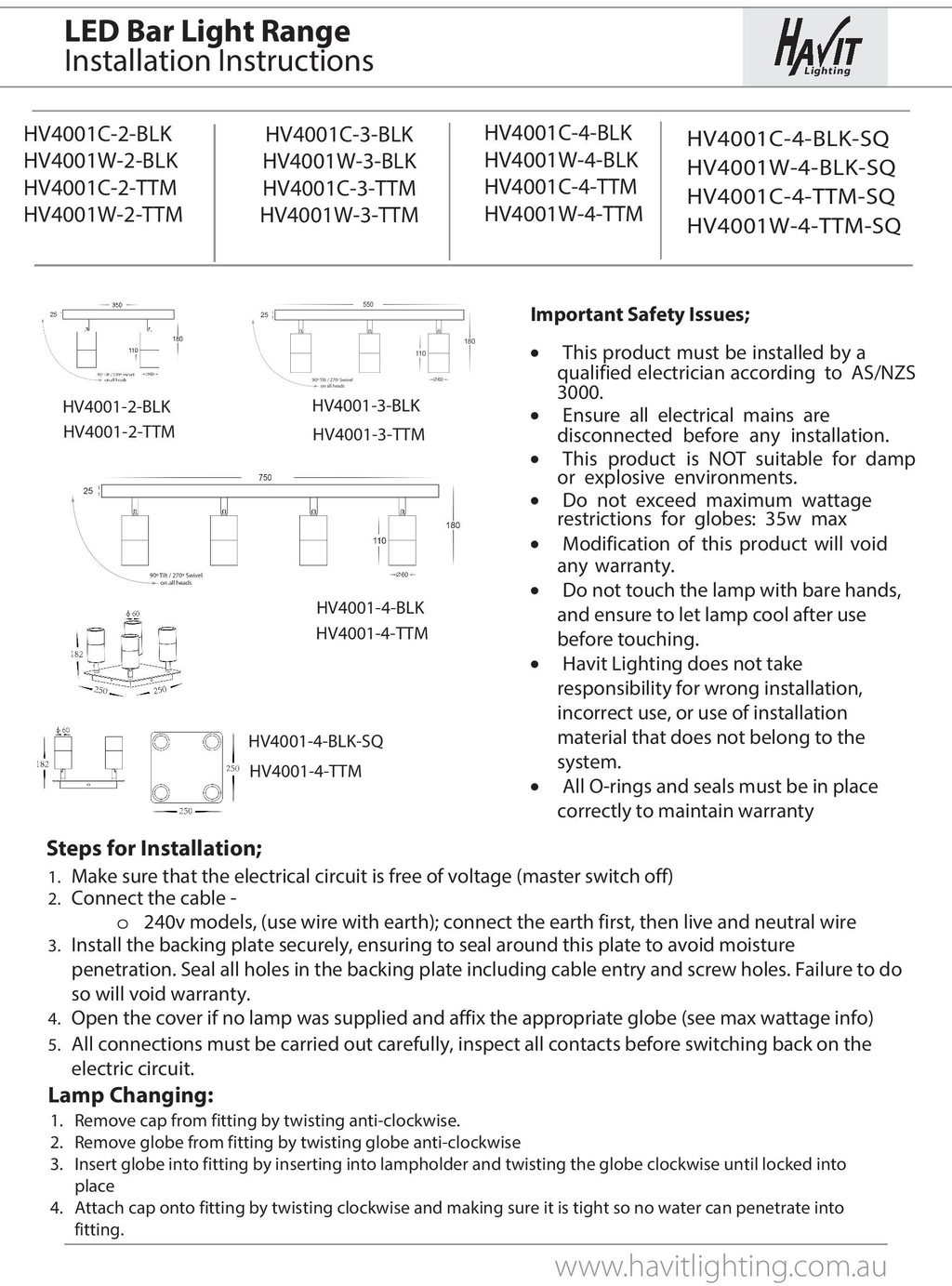 Havit Lighting LED Deckenleuchte »TIVAH«, 4 flammig, Leuchtmittel GU10   Le günstig online kaufen