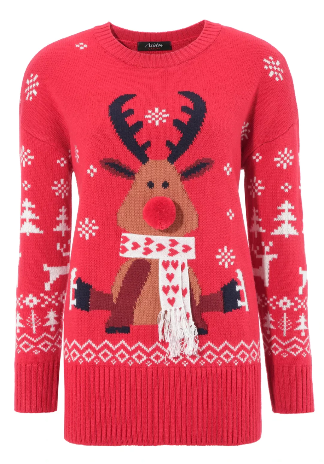Aniston CASUAL Weihnachtspullover günstig online kaufen