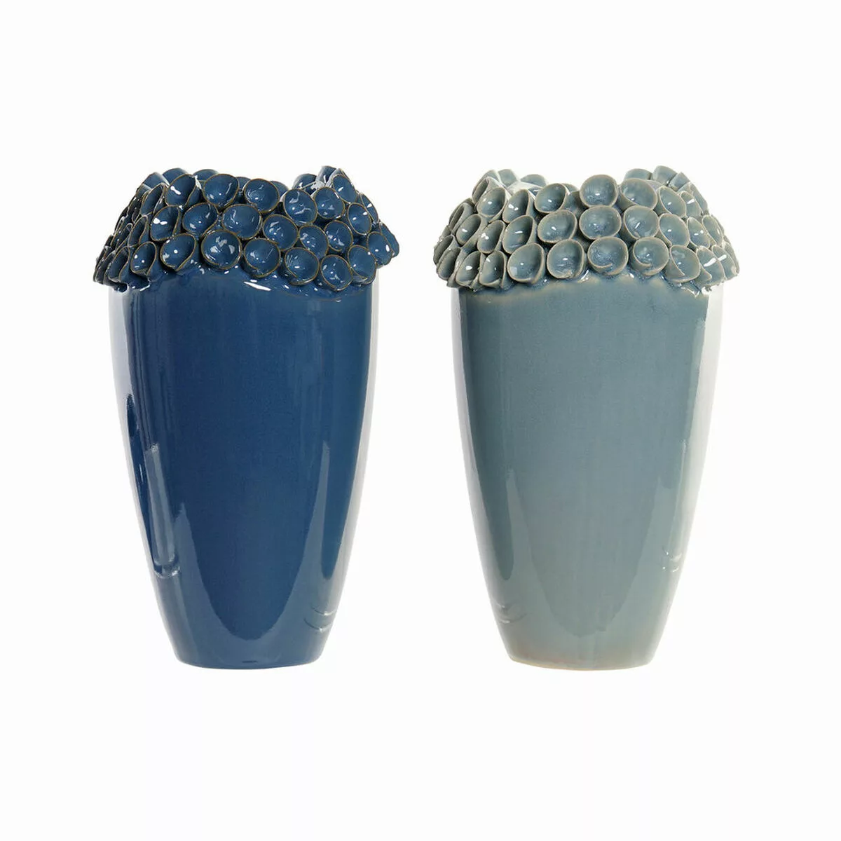 Vase Dkd Home Decor Steingut Mediterraner (2 Pcs) (16 X 16 X 26 Cm) günstig online kaufen