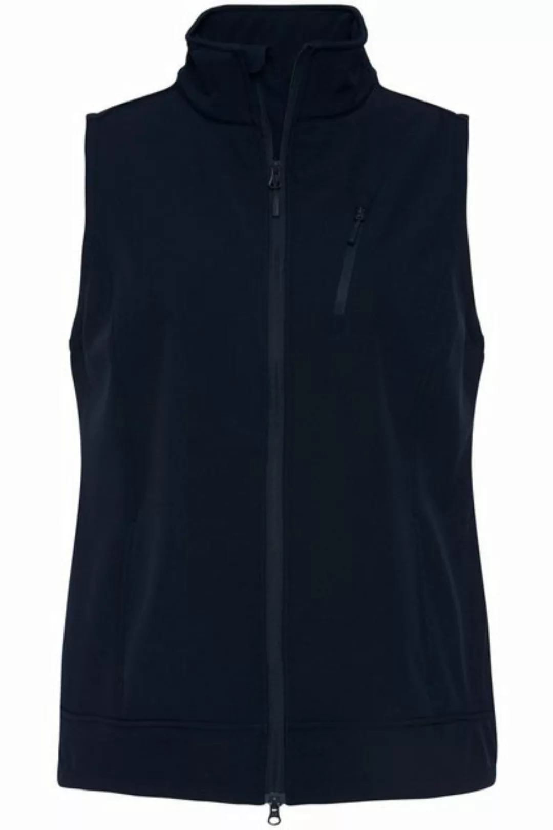 Ulla Popken Steppweste Softshellweste Fleecefutter 2-Wege-Zipper günstig online kaufen