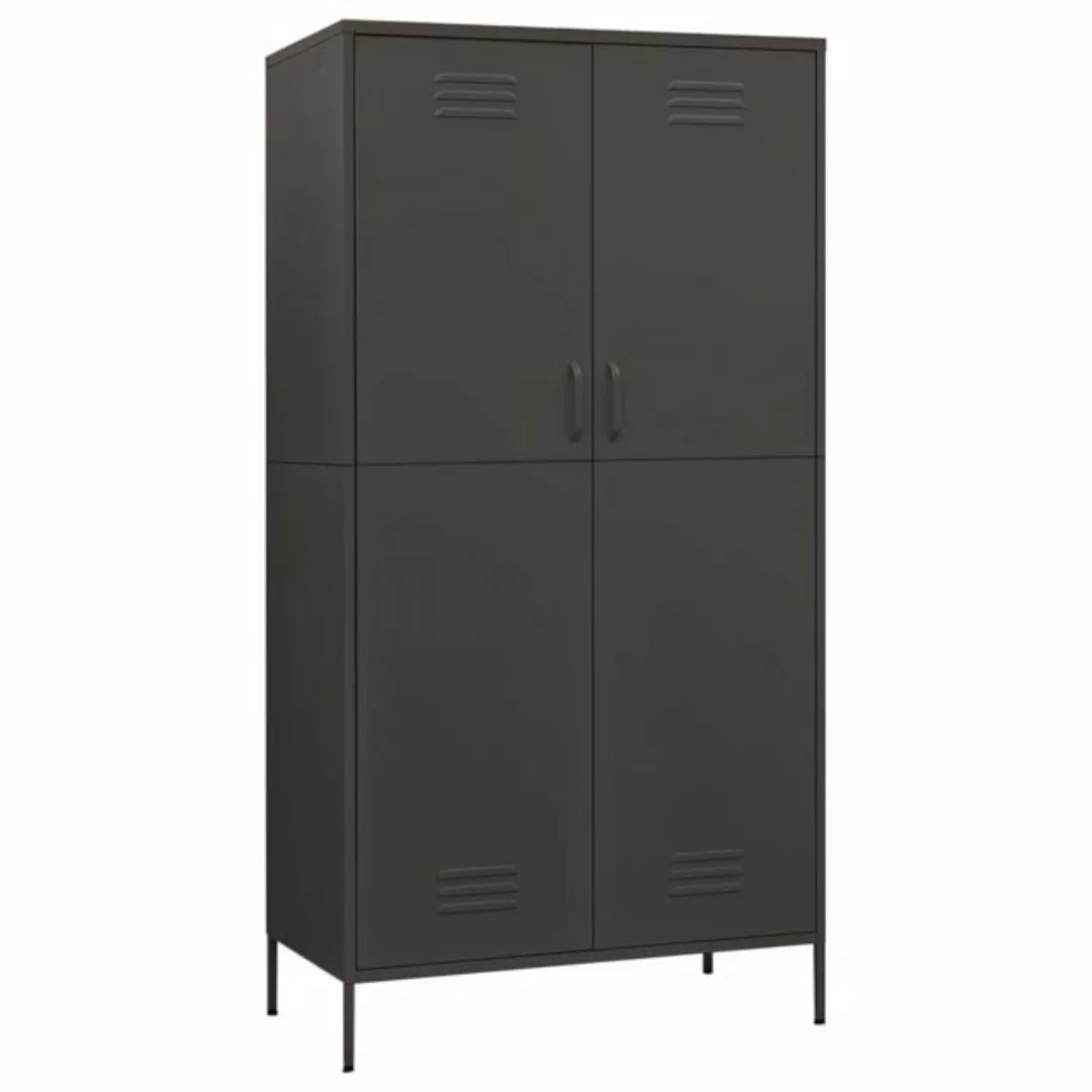 vidaXL Spind Kleiderschrank Spind Anthrazit 90x50x180 cm Stahl günstig online kaufen