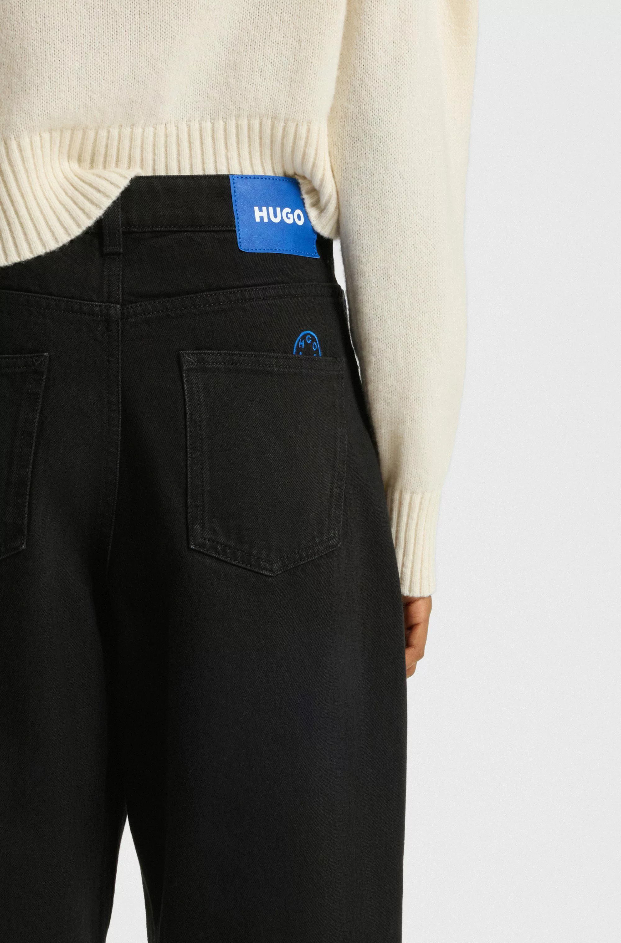 HUGO Blue 5-Pocket-Jeans Leni Loose Fit günstig online kaufen