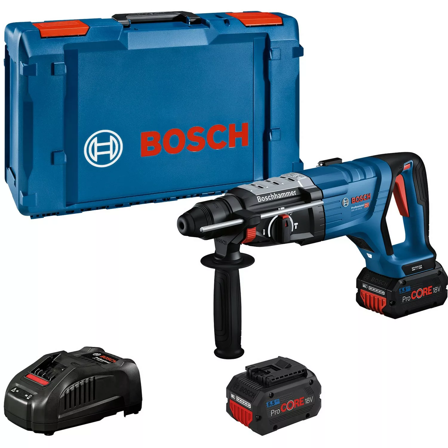 Bosch Professional Akku-Bohrhammer GBH 18V-28 DC mit 2x 5.5Ah & GAL in XL-B günstig online kaufen