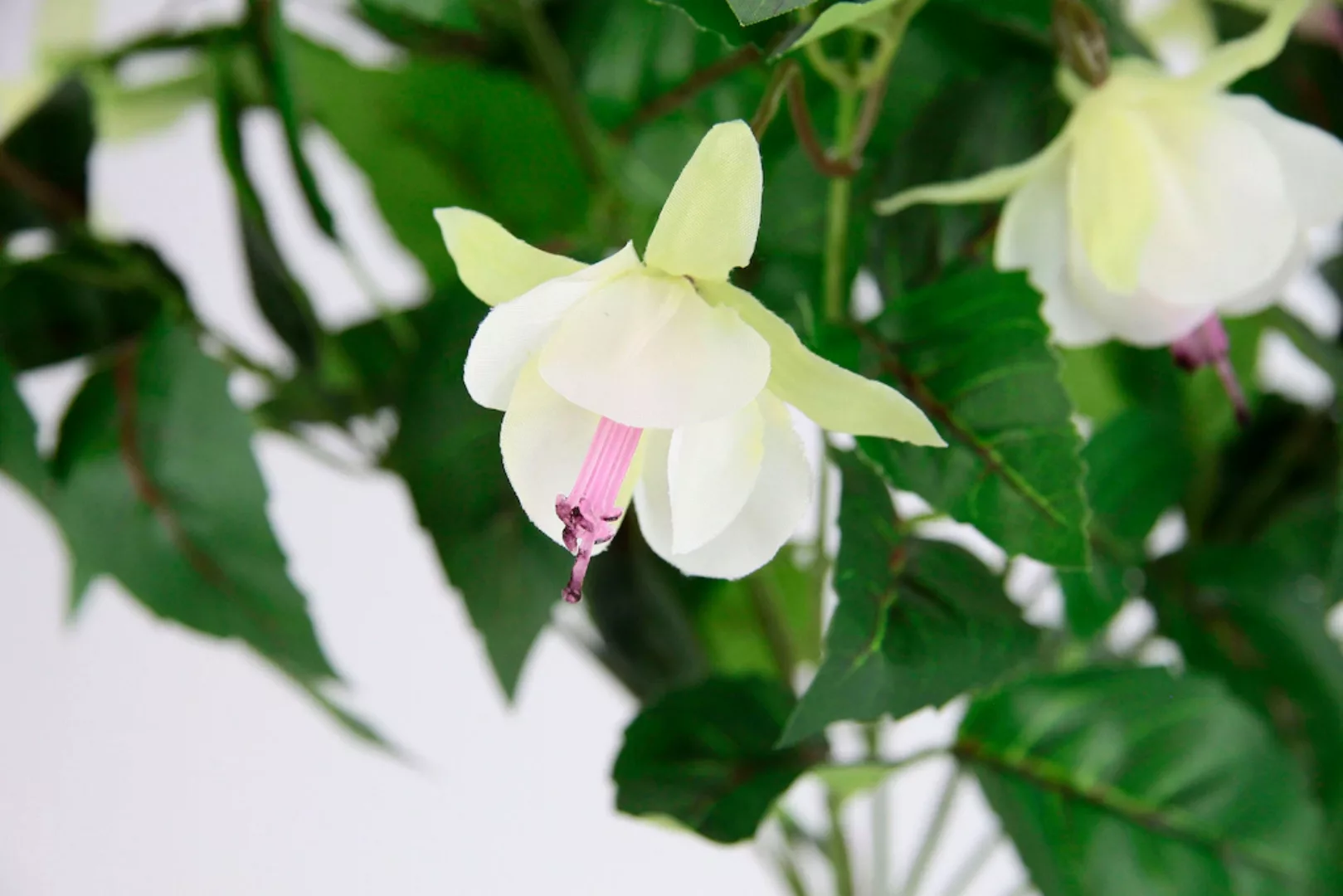 I.GE.A. Kunstblume "Fuchsienbusch", 2er Set Zimmerpflanze Deko Doppelblüten günstig online kaufen