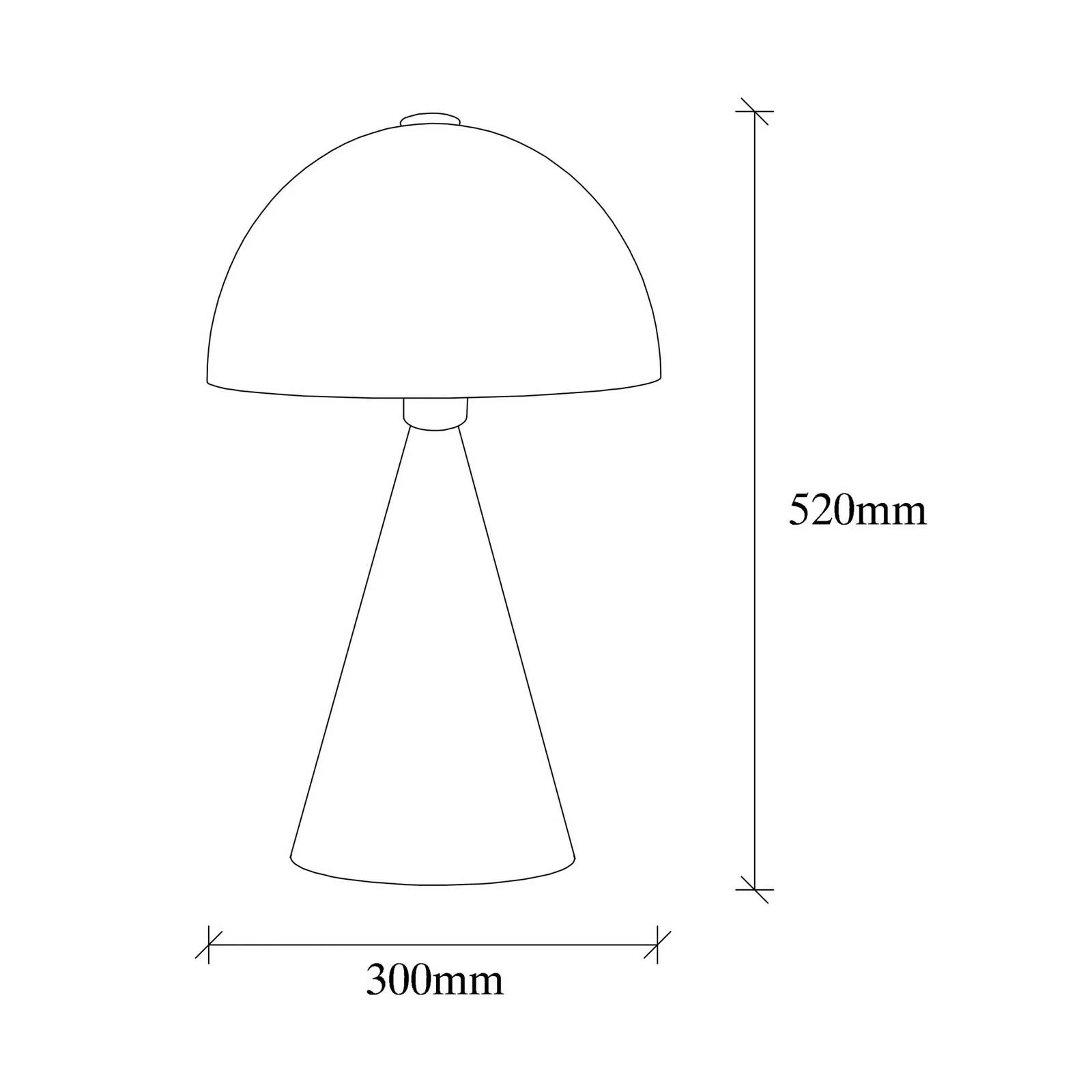 Tischlampe Dodo 5051, Höhe 52cm, schwarz günstig online kaufen