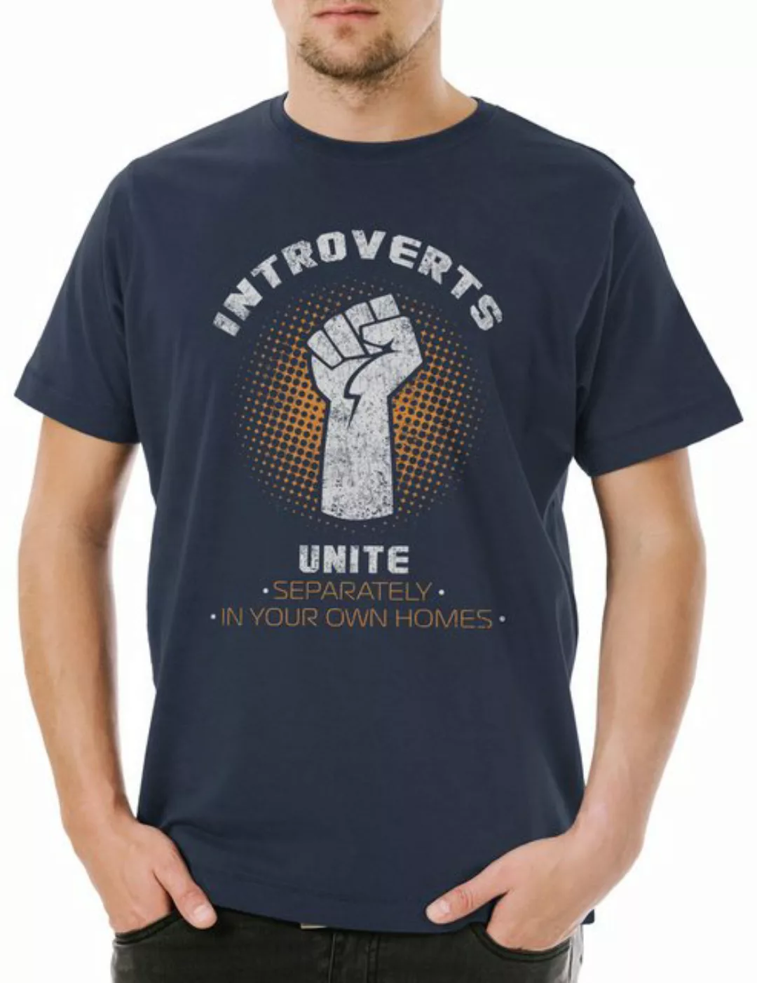 Urban Backwoods Print-Shirt Introverts Unite Herren T-Shirt Geek Nerd Fun I günstig online kaufen