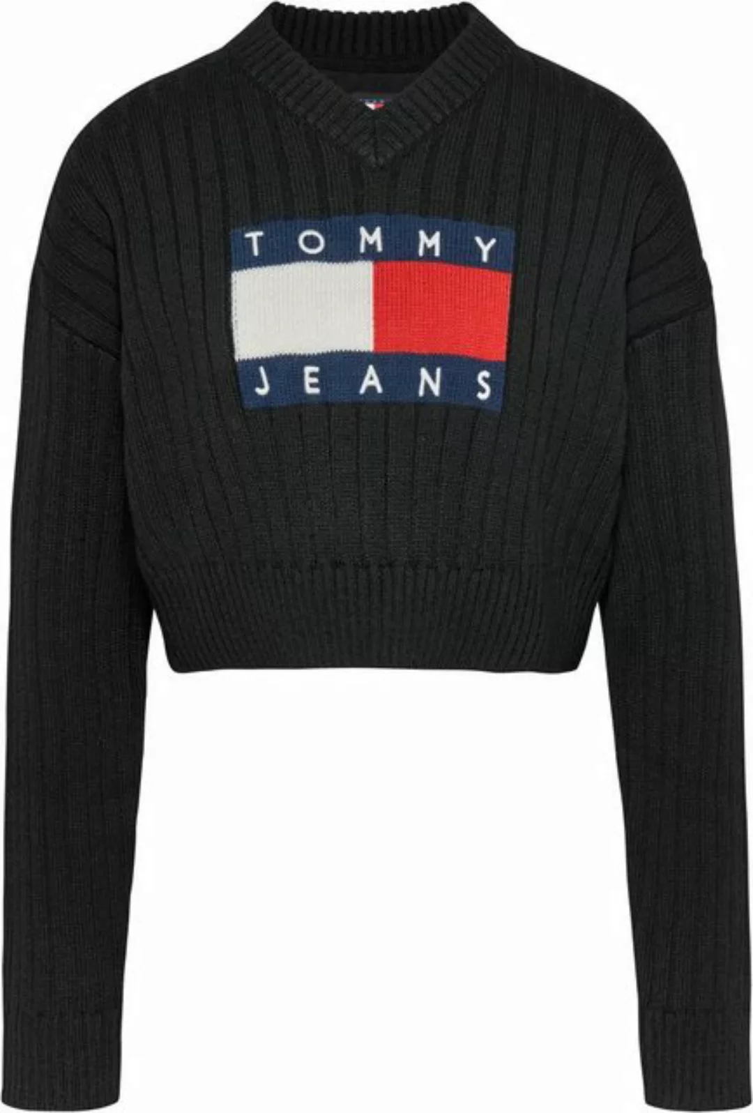 Tommy Jeans Strickpullover TJW VNCK CENTER FLAG SWEATER EXT mit Tommy Jeans günstig online kaufen