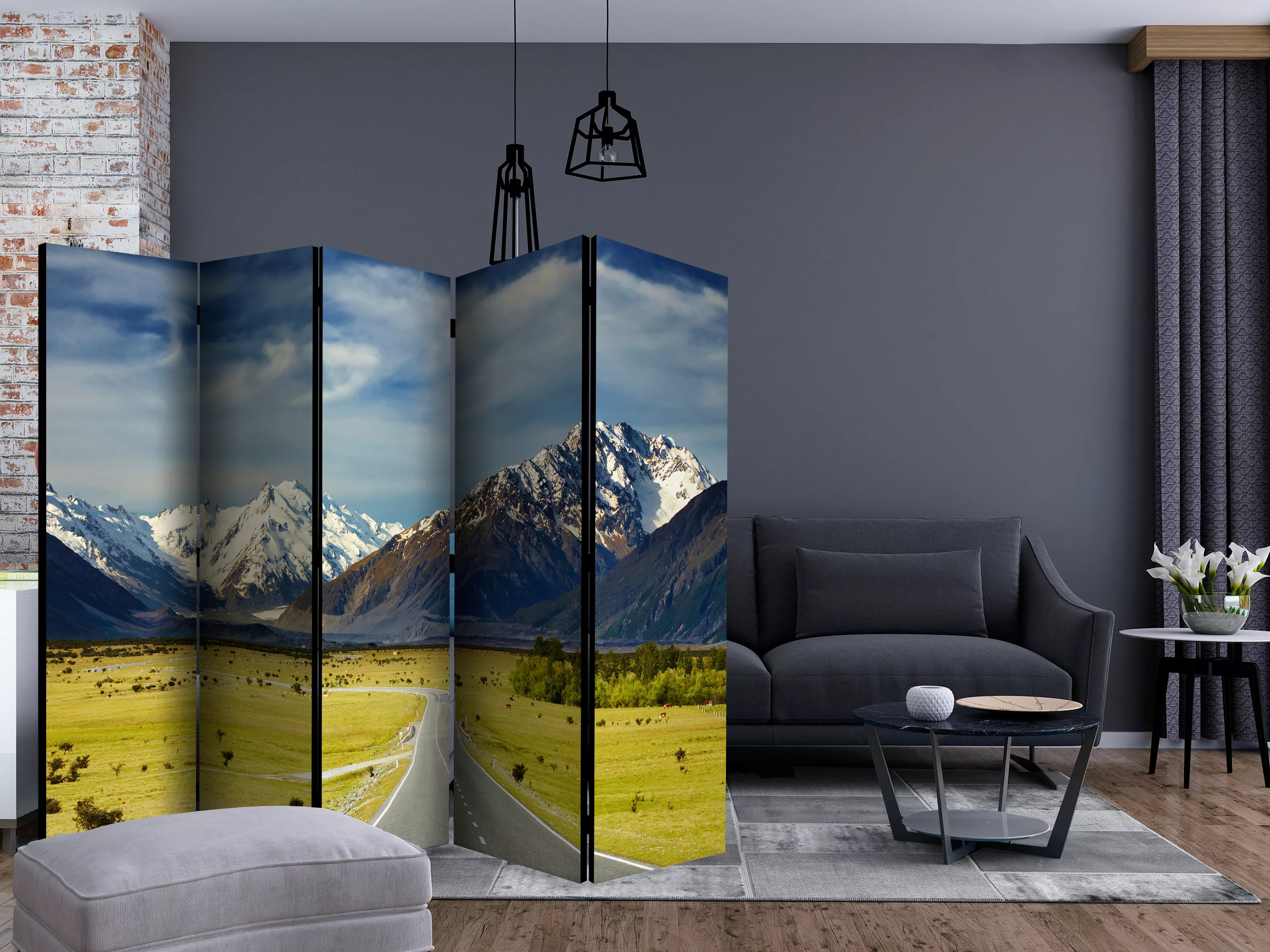 5-teiliges Paravent - Southern Alps, New Zealand Ii [room Dividers] günstig online kaufen