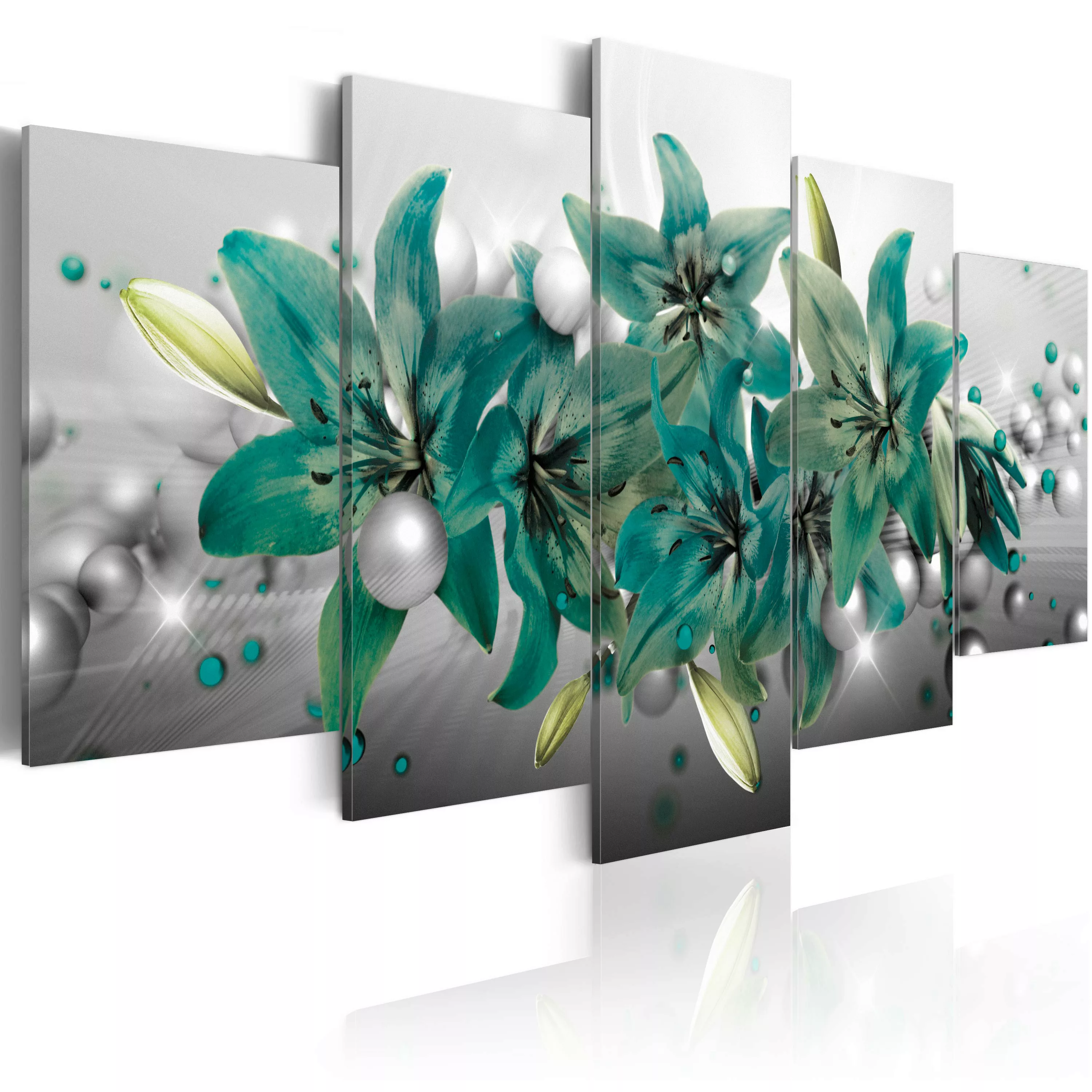 Wandbild - Turquoise Bouquet günstig online kaufen