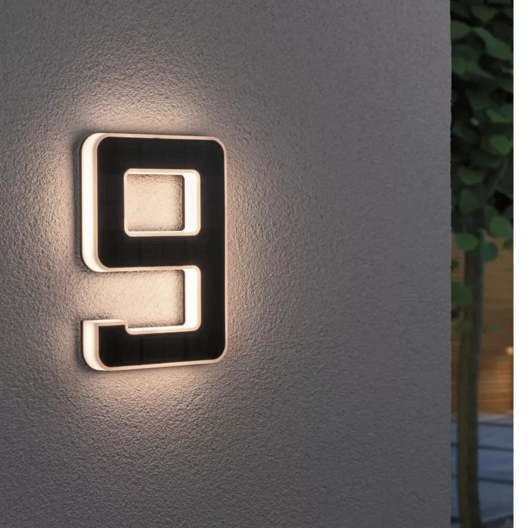 Paulmann LED-Solar-Hausnummer 9 günstig online kaufen
