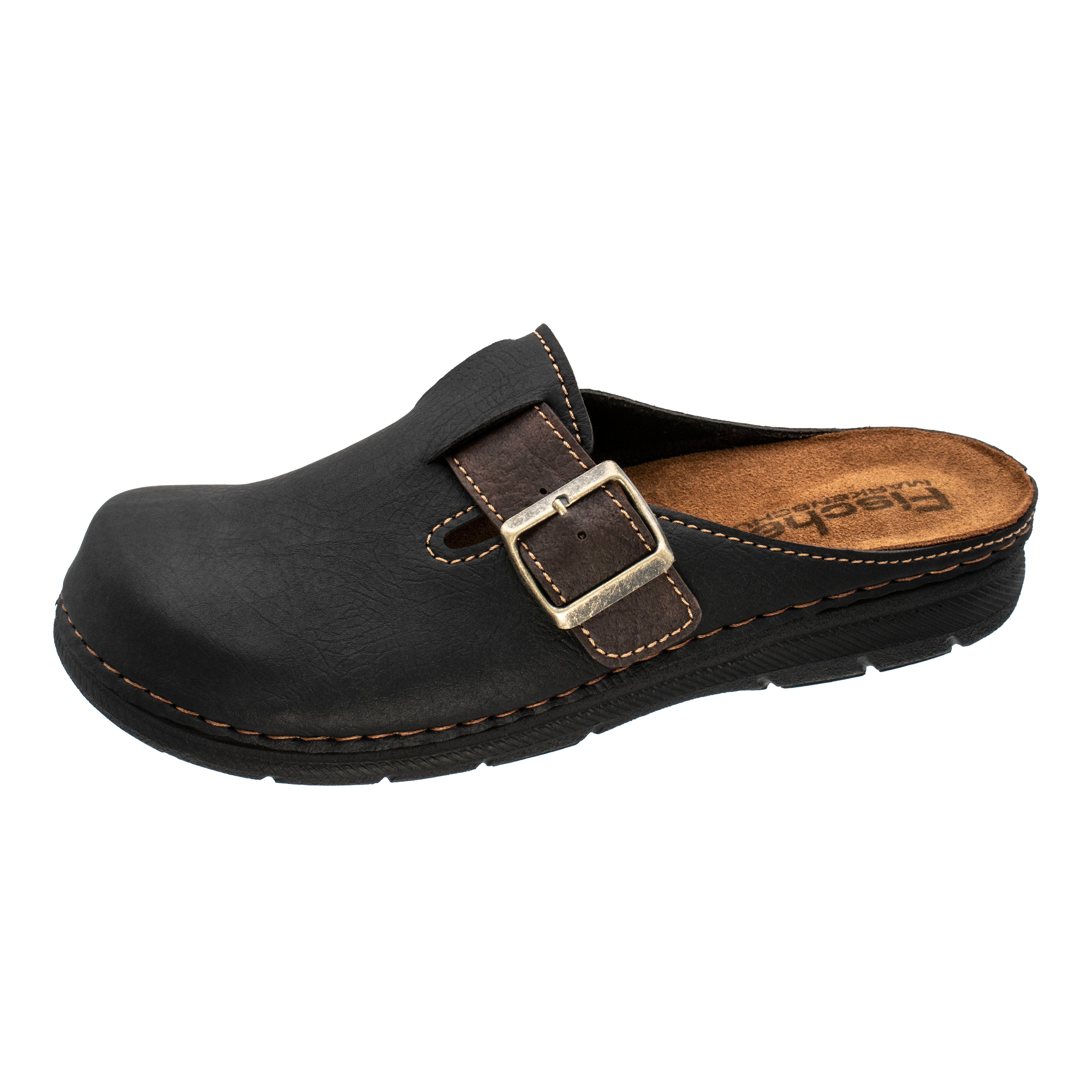 Fischer-Markenschuh Mario Clog aus Nappan (Lederimitat), günstig online kaufen