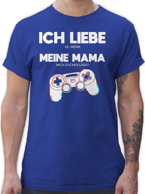 Shirtracer T-Shirt Ich liebe es, wenn meine Mama mich zocken lässt - Contro günstig online kaufen