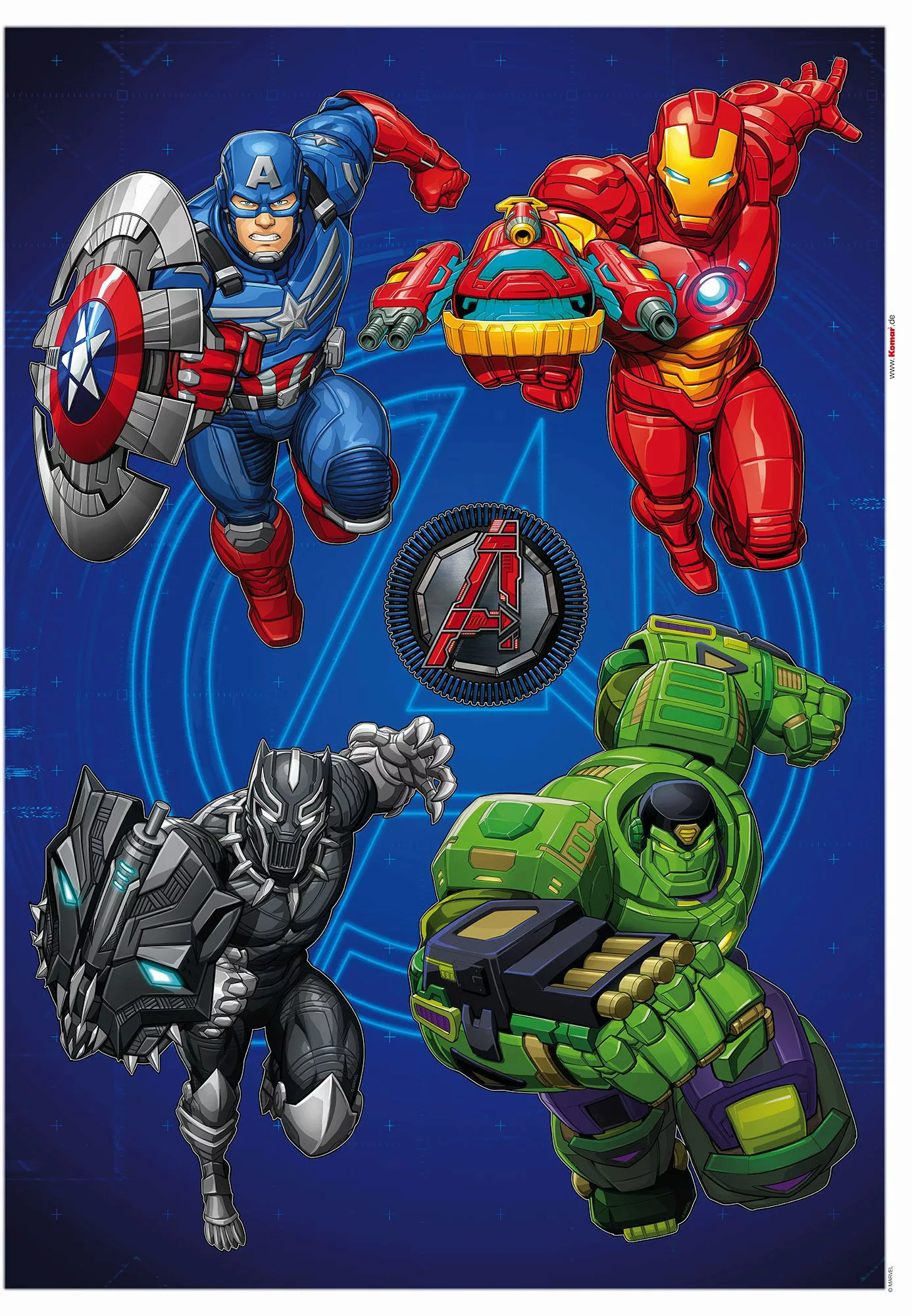 Komar Wandtattoo Avengers Mech Strike  Avengers Mech Strike B/L: ca. 50x70 günstig online kaufen