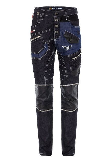 Cipo & Baxx Straight-Jeans DENIM Straight Fit-Jeans im stylischen Design, C günstig online kaufen