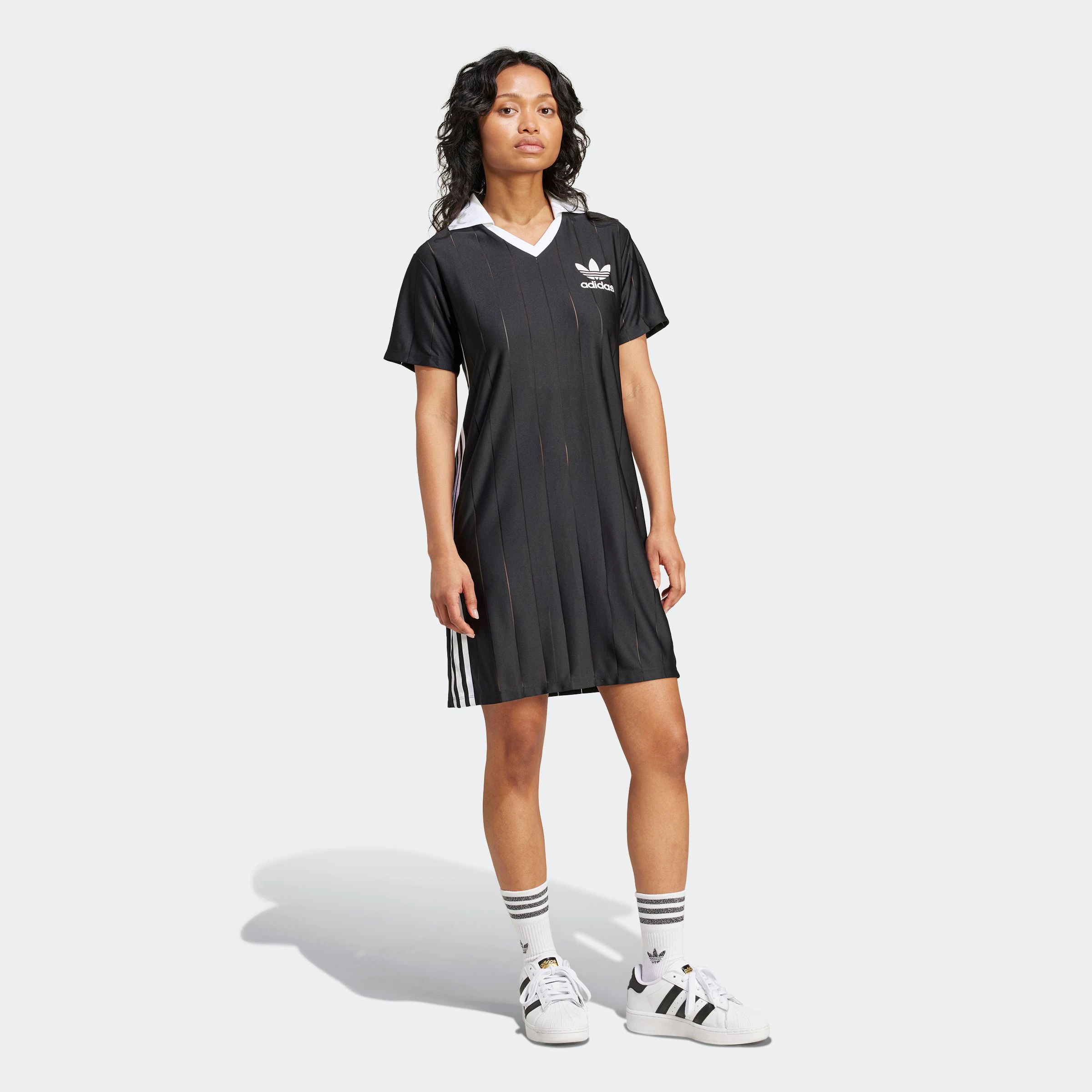 adidas Originals Shirtkleid "3 S PNST DRESS", (1 tlg.) günstig online kaufen