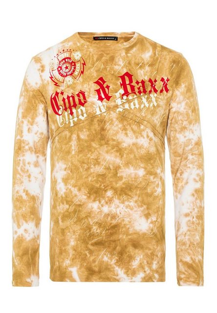 Cipo & Baxx Langarmshirt mit großem Marken-Frontprint günstig online kaufen