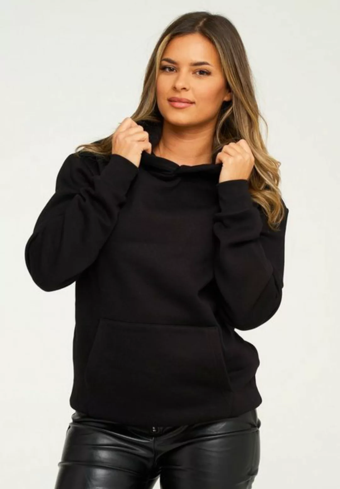 behype Hoodie BHPERTH Damen Basic Oversized Kapuzensweatshirt Raglan Kapuze günstig online kaufen