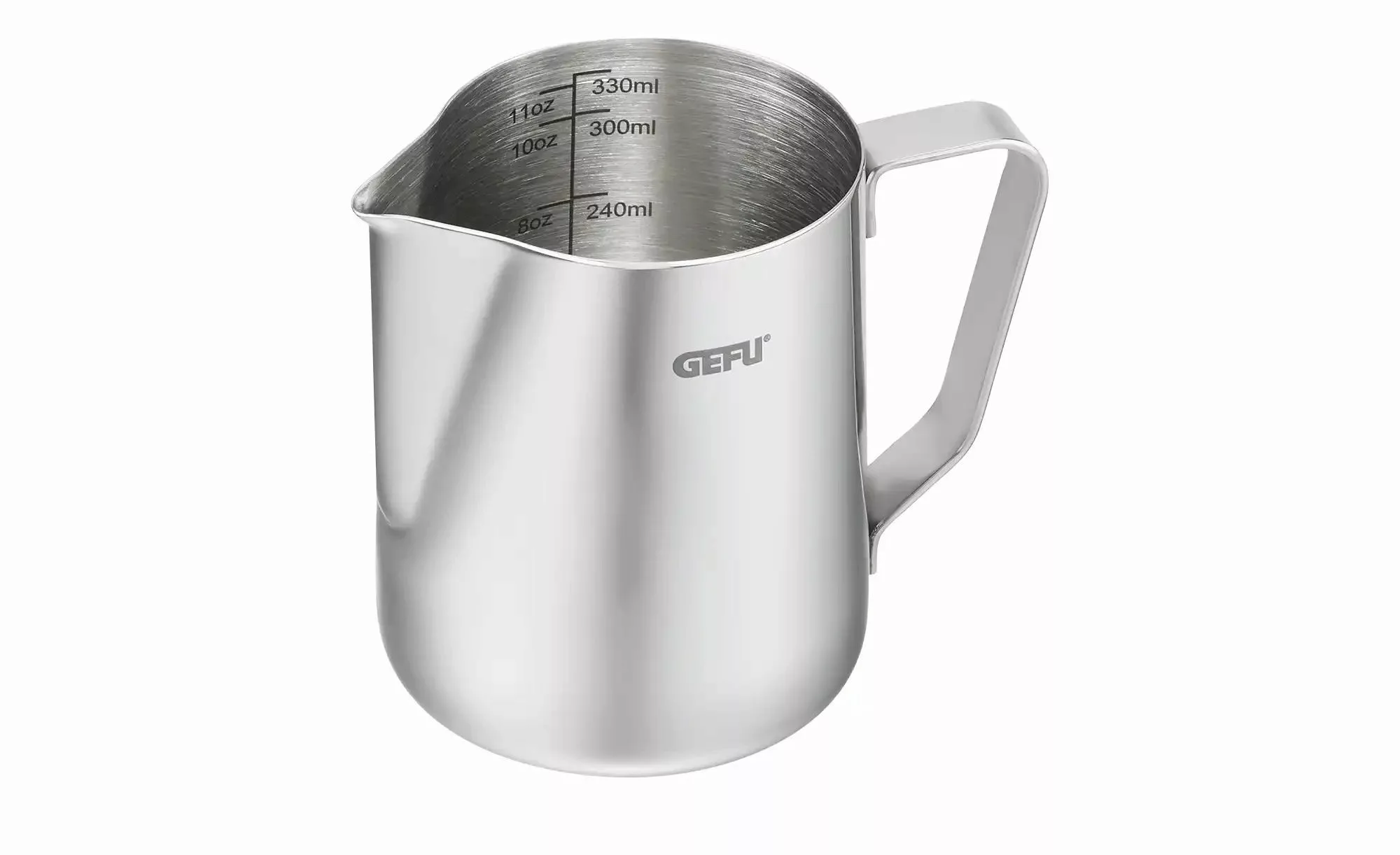 Gefu Milchkännchen  BARISTA ¦ silber ¦ Edelstahl ¦ Maße (cm): B: 7,6 H: 9,1 günstig online kaufen