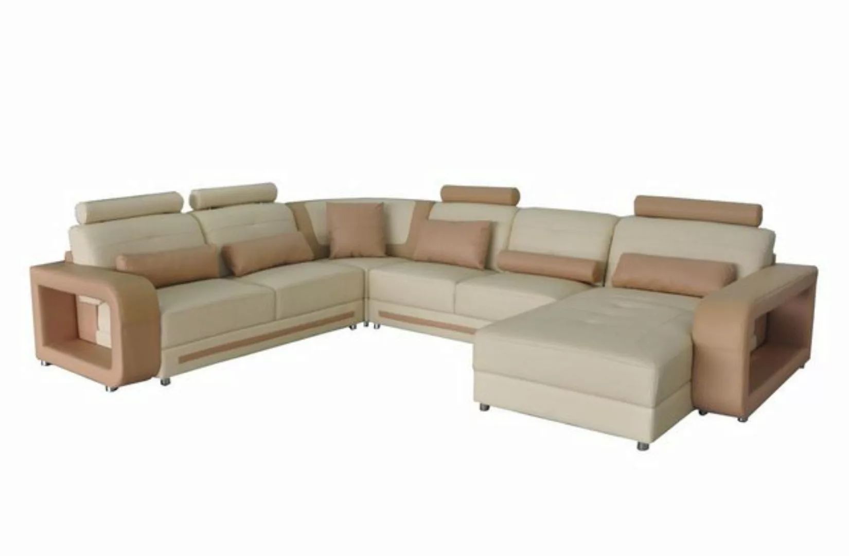 Xlmoebel Ecksofa Ecksofa mit USB-Anschluss, Polsterung, Ecke, Wohnzimmerlan günstig online kaufen