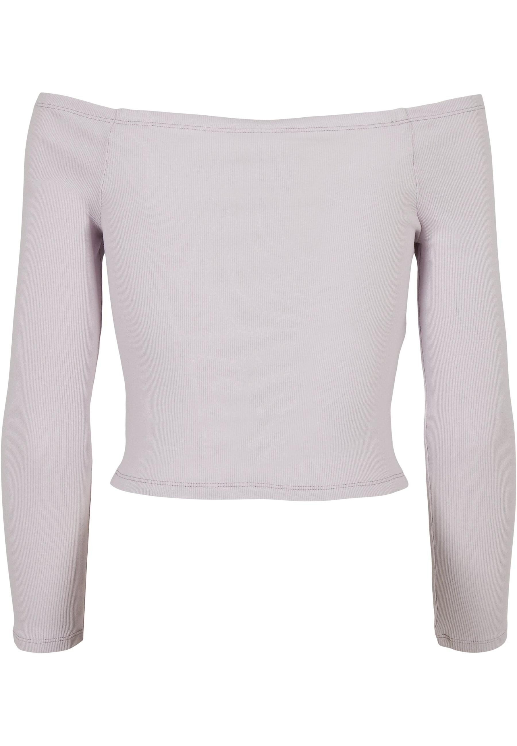 URBAN CLASSICS Langarmshirt "Urban Classics Damen Ladies Off Shoulder Rib L günstig online kaufen