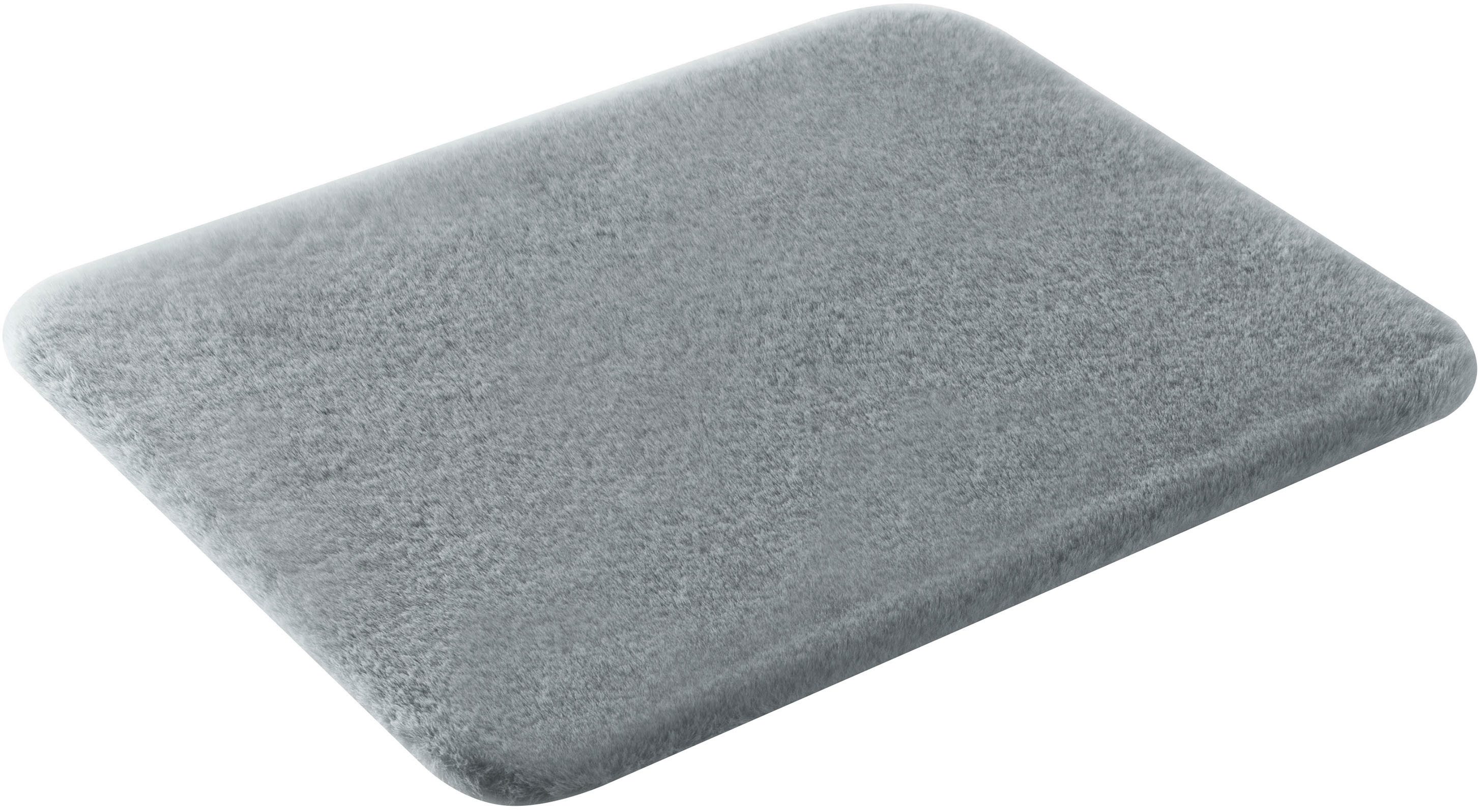 my home Badematte »Valeria, Kaninchenfell-Haptik«, rutschhemmend beschichte günstig online kaufen