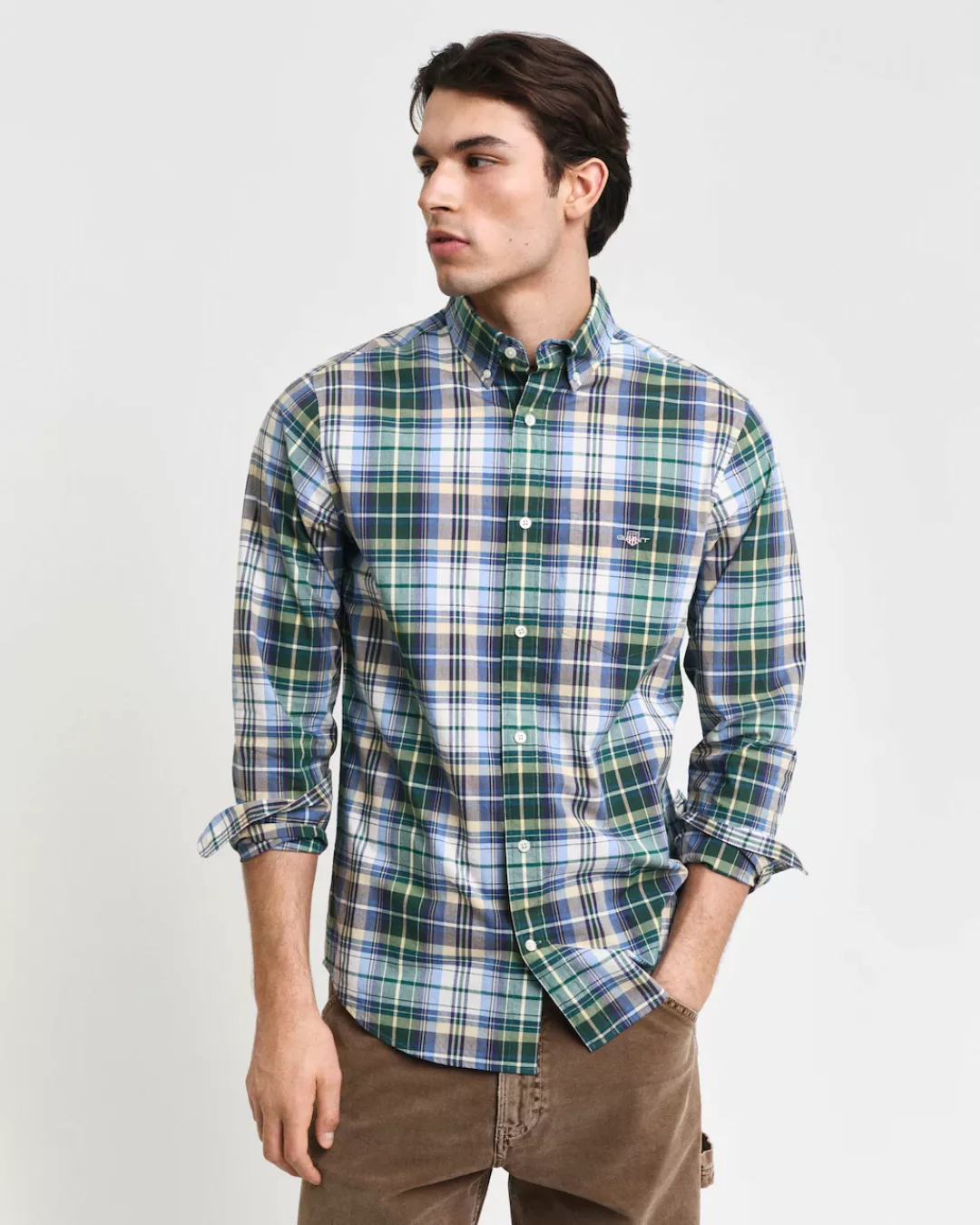 Gant Karohemd "REG POPLIN TARTAN CHECK SHIRT", Regular Fit Popeline Hemd mi günstig online kaufen