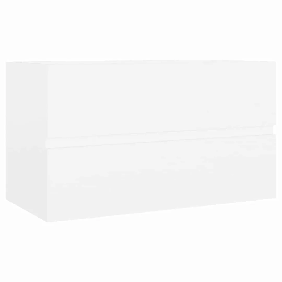 Waschbeckenunterschrank Weiß 80x38,5x45 Cm Spanplatte günstig online kaufen