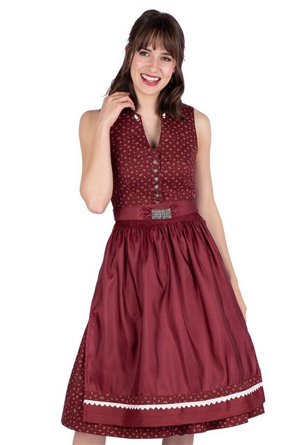 MarJo Dirndl Midi Dirndl 2tlg. - FRANKA - rostrot günstig online kaufen