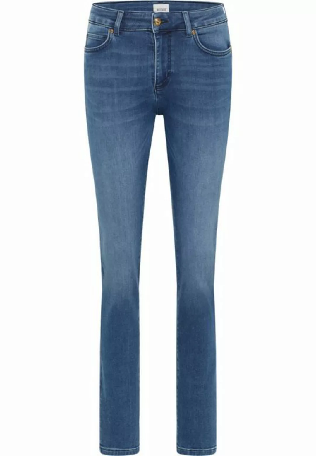 Mustang Damen Jeans CROSBY Relaxed Slim Fit - Blau - Deep Blue Denim günstig online kaufen