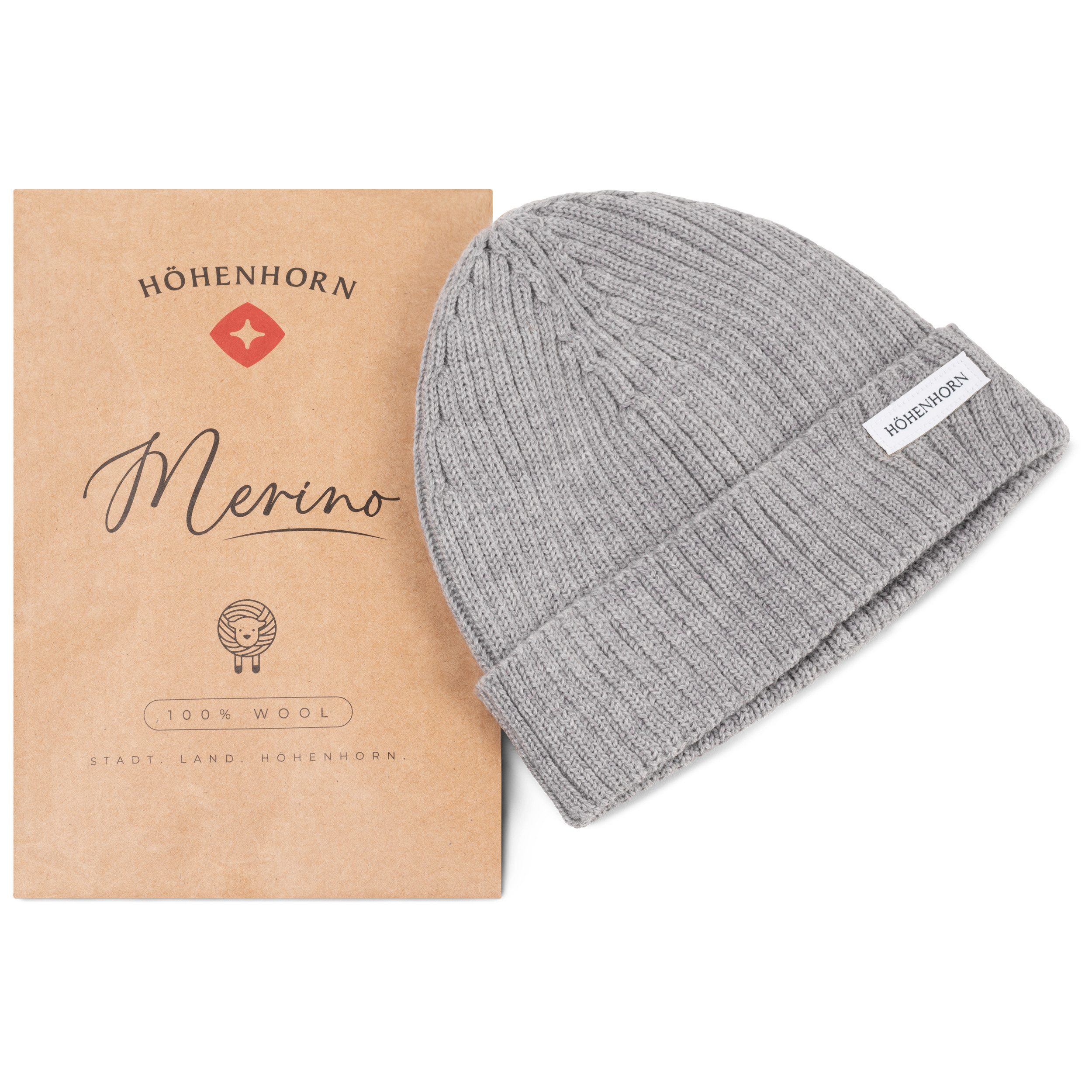 Höhenhorn Strickmütze Nordföhn Knitted Beanie Merinowolle günstig online kaufen