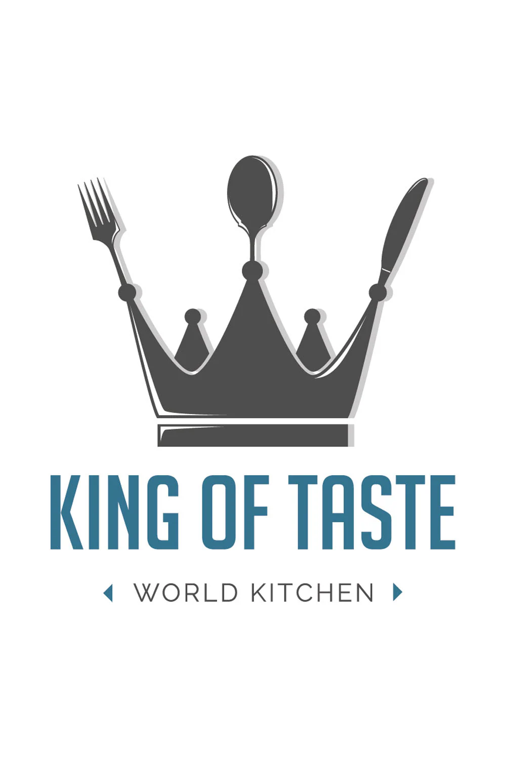 queence Wanddekoobjekt "KING OF TASTE", Stahlschild, Blechschild, Spruch, W günstig online kaufen