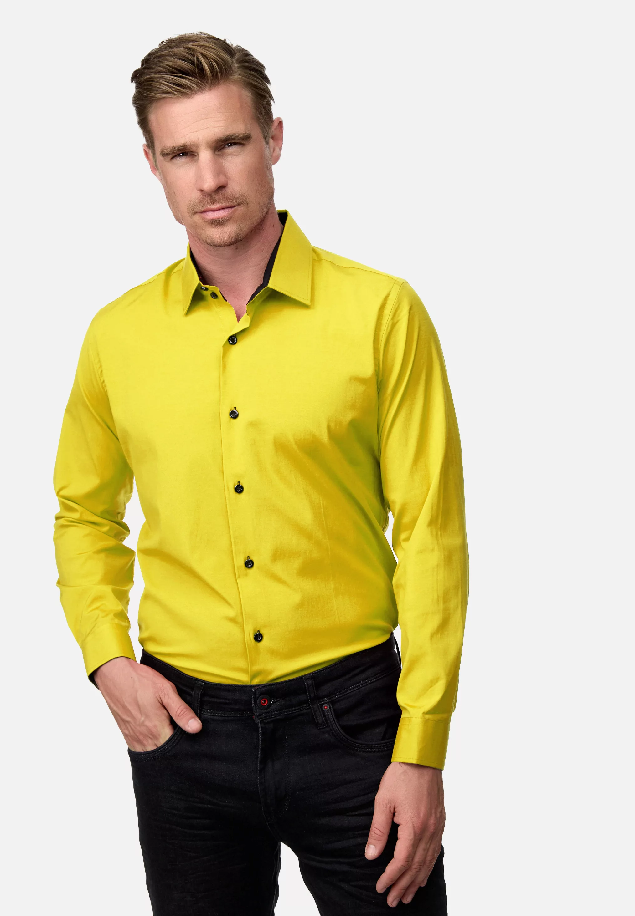 Rusty Neal Langarmhemd "Langarm", im Slim-Fit geschnitten günstig online kaufen