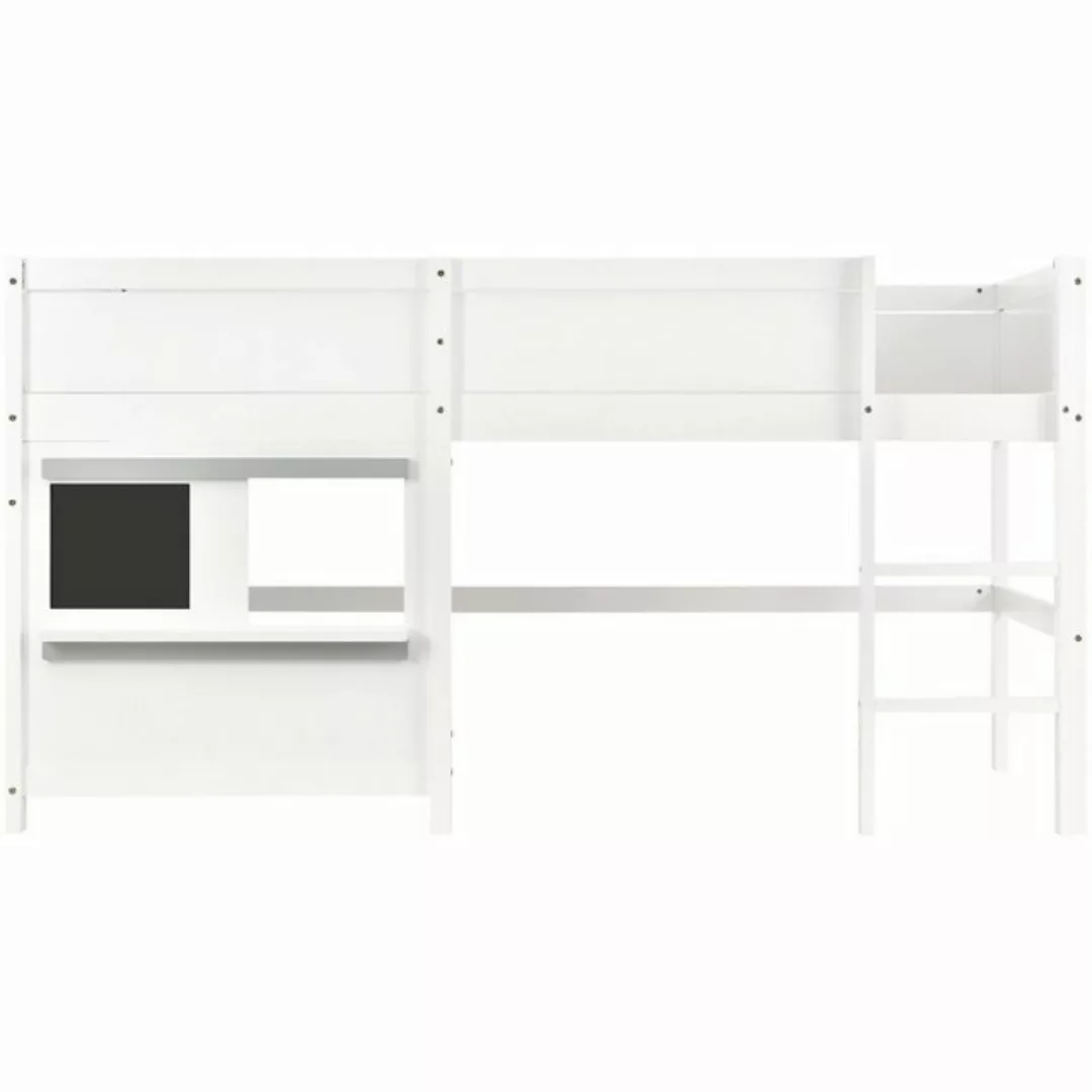 WISHDOR Kinderbett Jugendbett Holzbett Massivholzbett (90x200 weiß ohne Mat günstig online kaufen