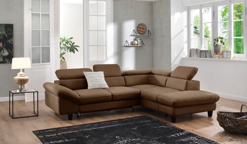 Home affaire Ecksofa "Pilot L-Form", mit Kopfteilverstellung, wahlweise mit günstig online kaufen