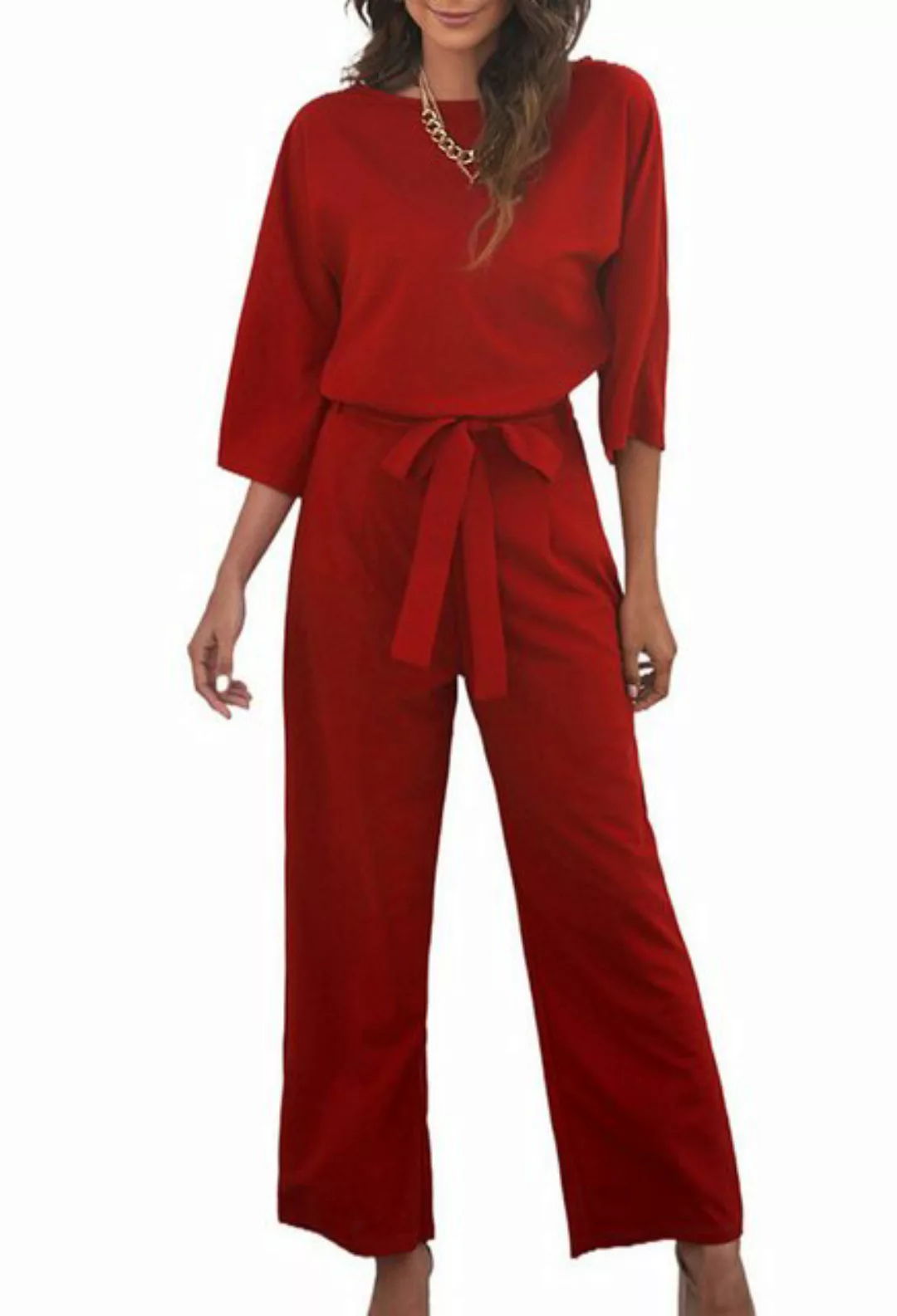 CHENIN 7/8-Overall Lässiger Damen-Jumpsuit mit weitem Bein und abnehmbarem günstig online kaufen