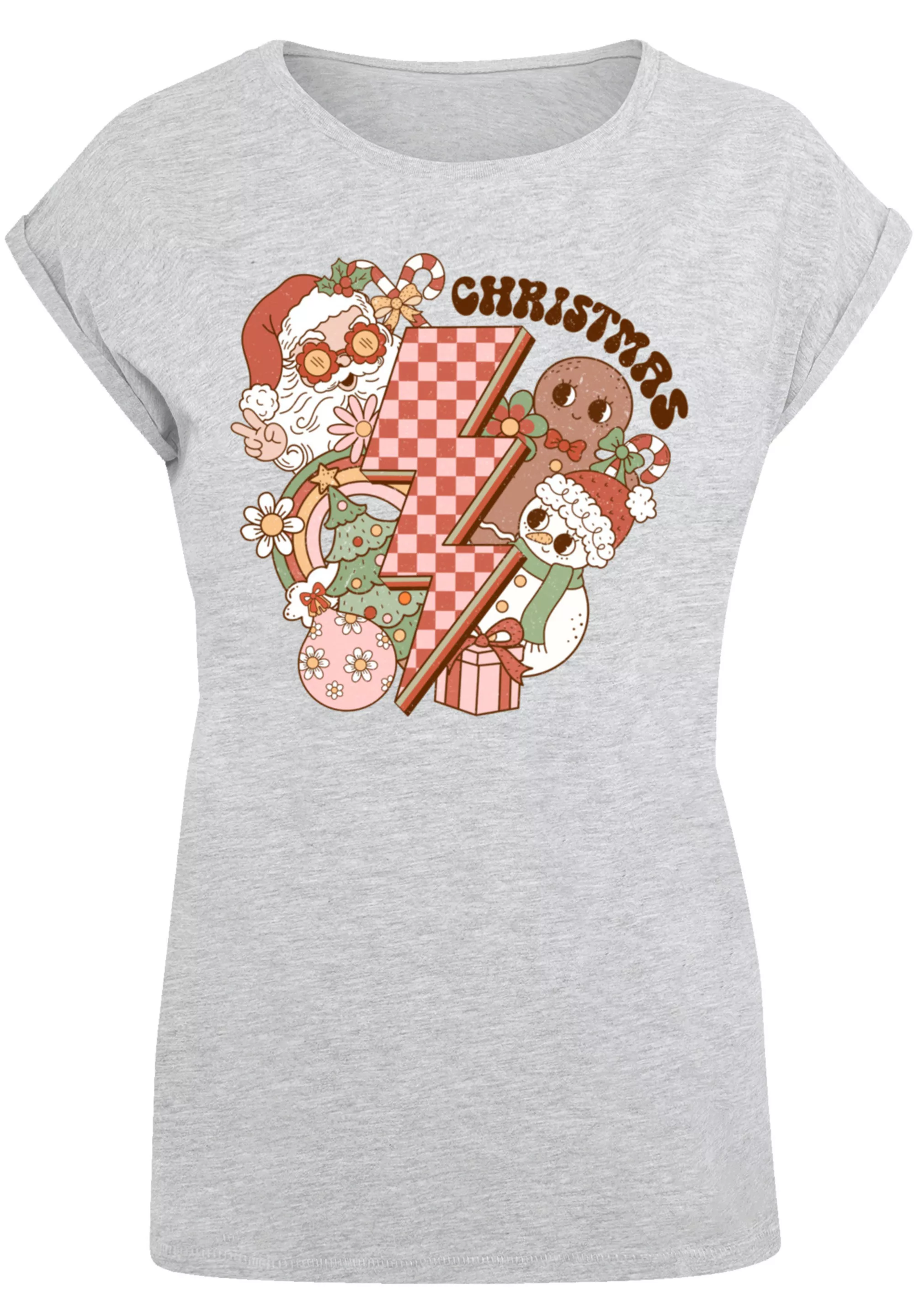 F4NT4STIC T-Shirt "Groovy Weihnachten Flash Cozy Vibes", Premium Qualität, günstig online kaufen