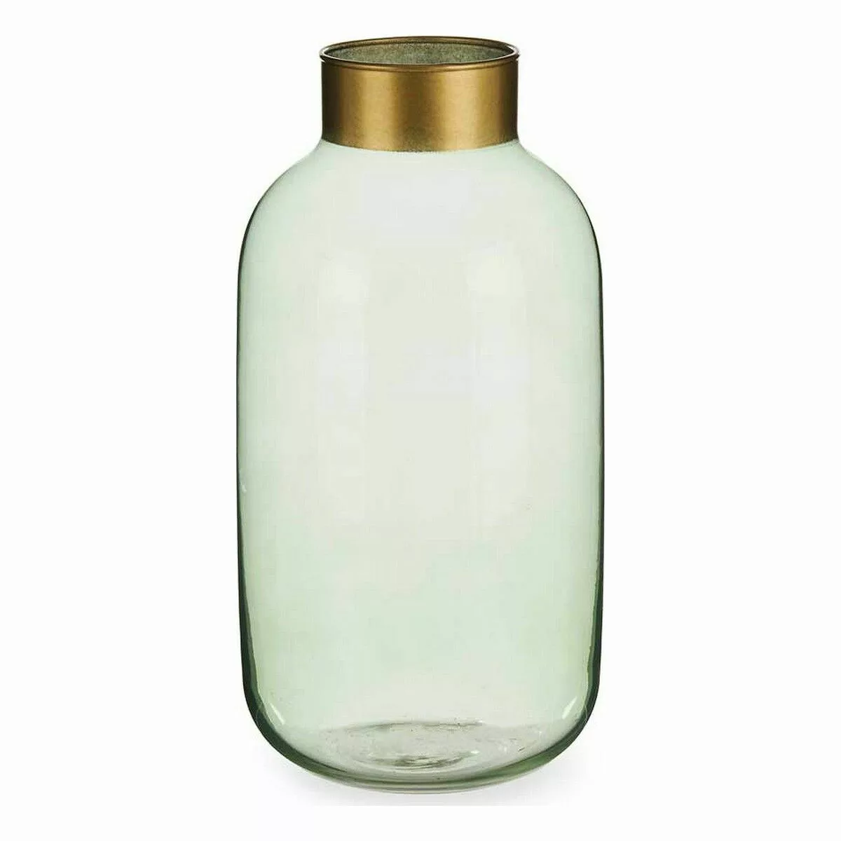 Vase Weich Golden Grün Glas (14,5 X 29,5 X 14,5 Cm) günstig online kaufen