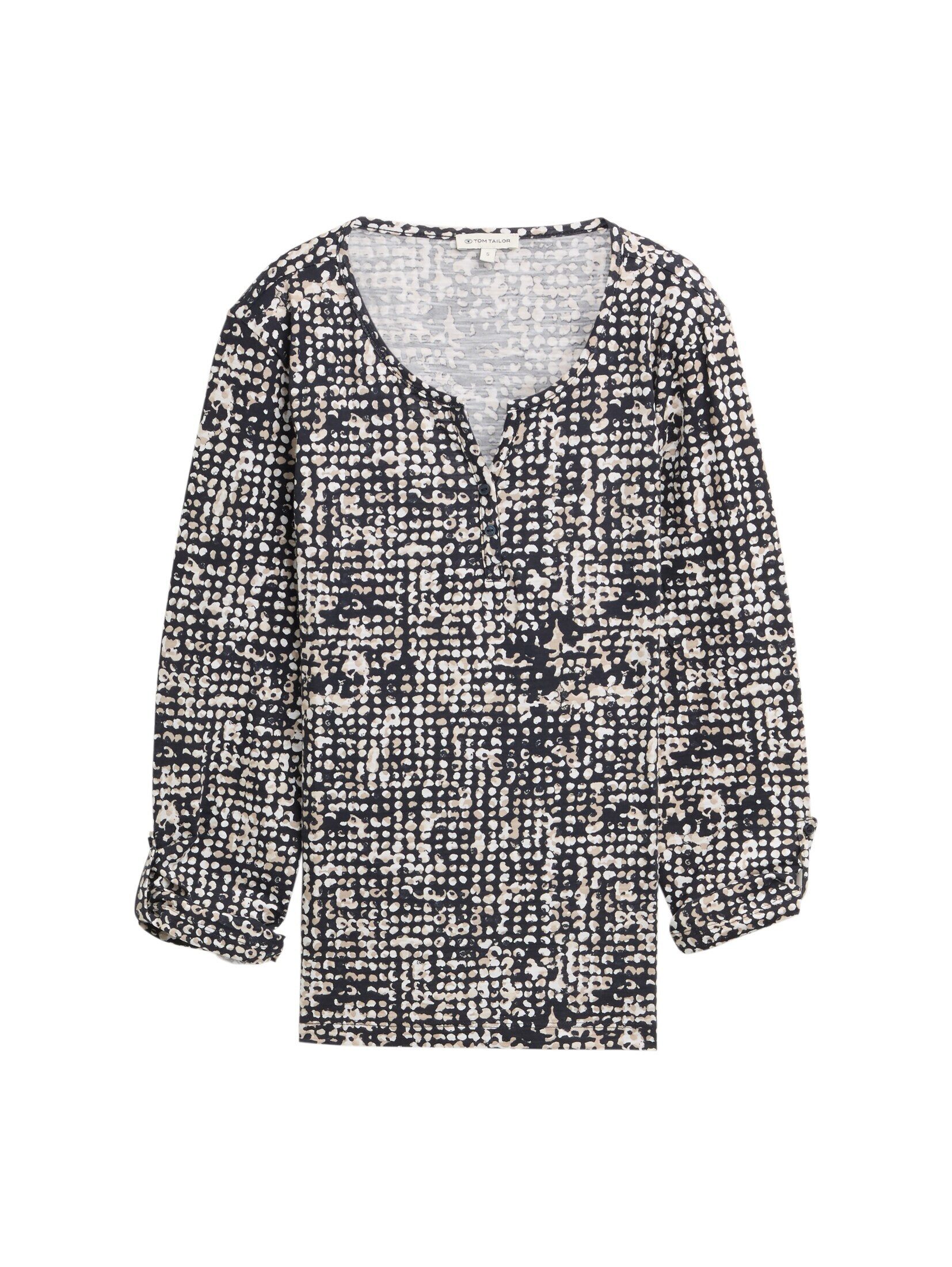 TOM TAILOR T-Shirt Henley Blusenshirt mit günstig online kaufen