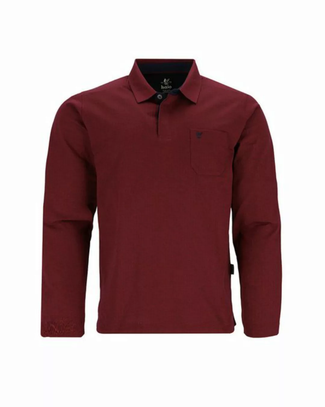 Hajo Poloshirt Jacquard-Polo mit verdeckter Knopfleiste günstig online kaufen