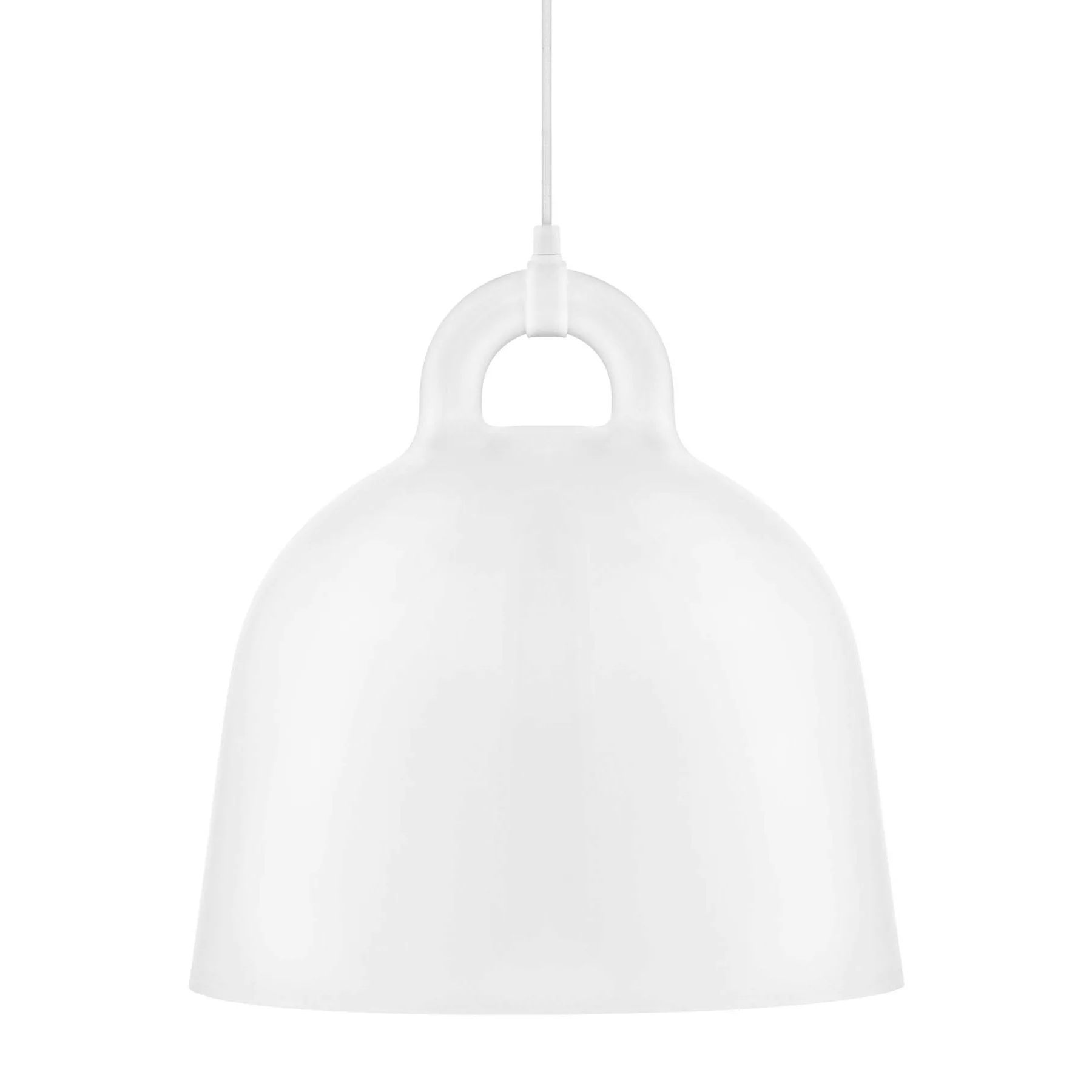 Normann Copenhagen - Bell Pendelleuchte M - weiß/H 44cm / Ø 42cm/Kabel weiß günstig online kaufen