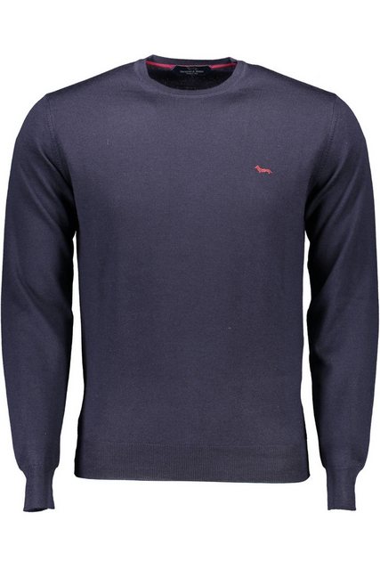 Harmont & Blaine Strickpullover Eleganter Herren Pullover Blau mit Rundhals günstig online kaufen